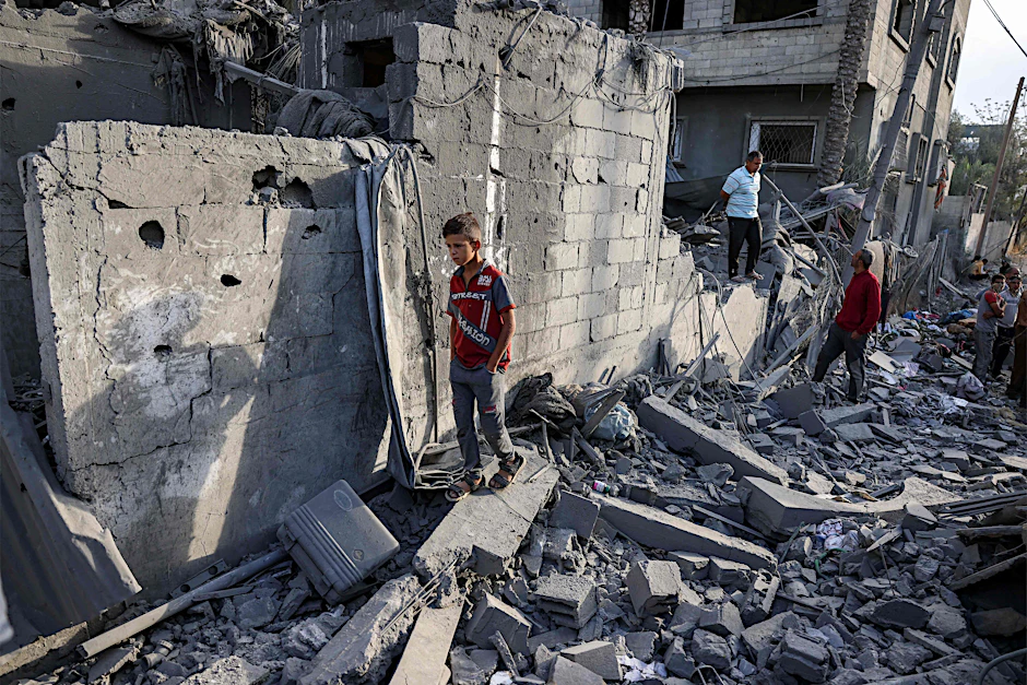 Chan Junis im Gazastreifen nach einem israelischen Raketenangriff