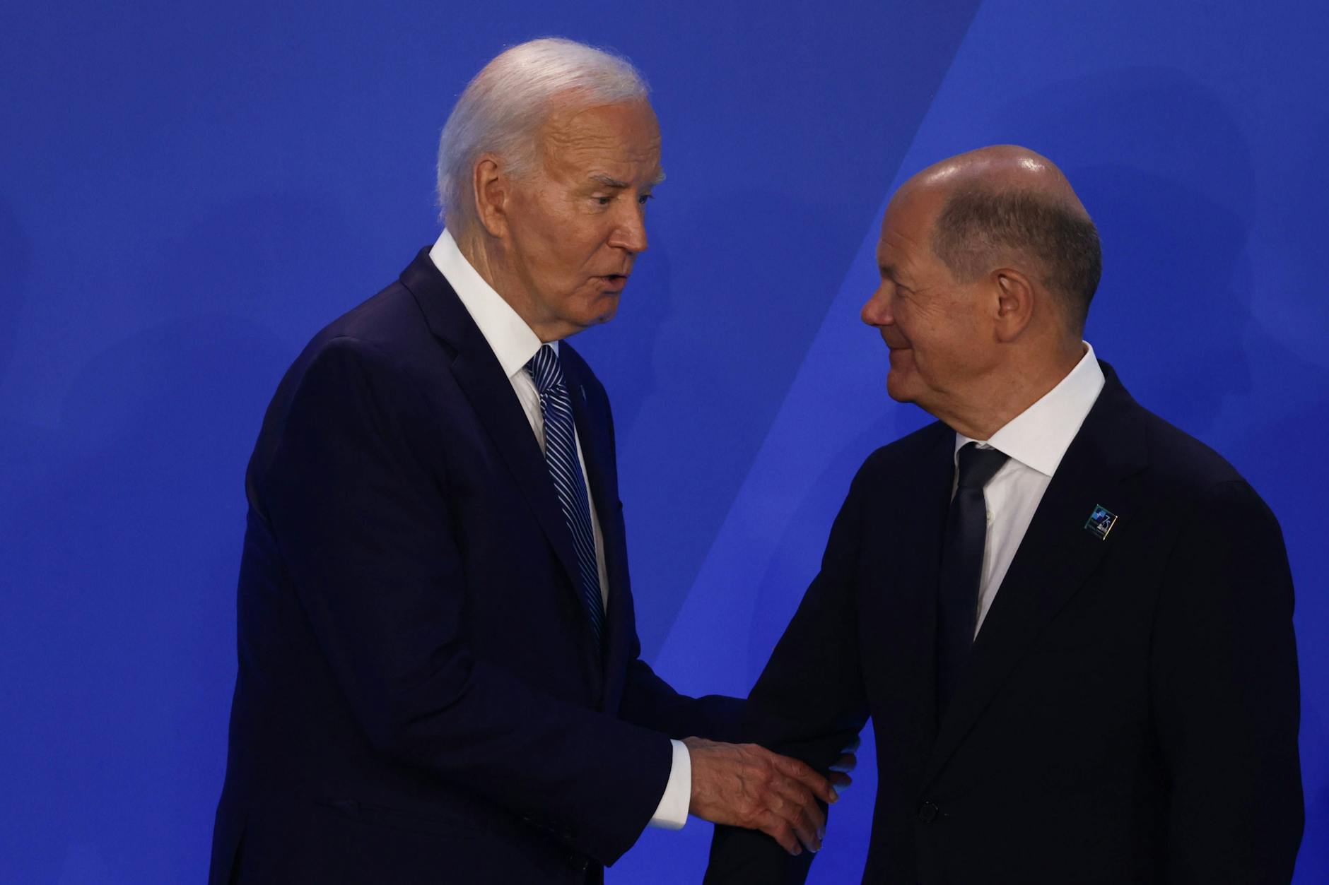 Zuletzt trafen sich US-Präsident Joe Biden (81) und Bundeskanzler Olaf Scholz (66) bei Nato-Gipfel in Washington D.C. im Juli.
