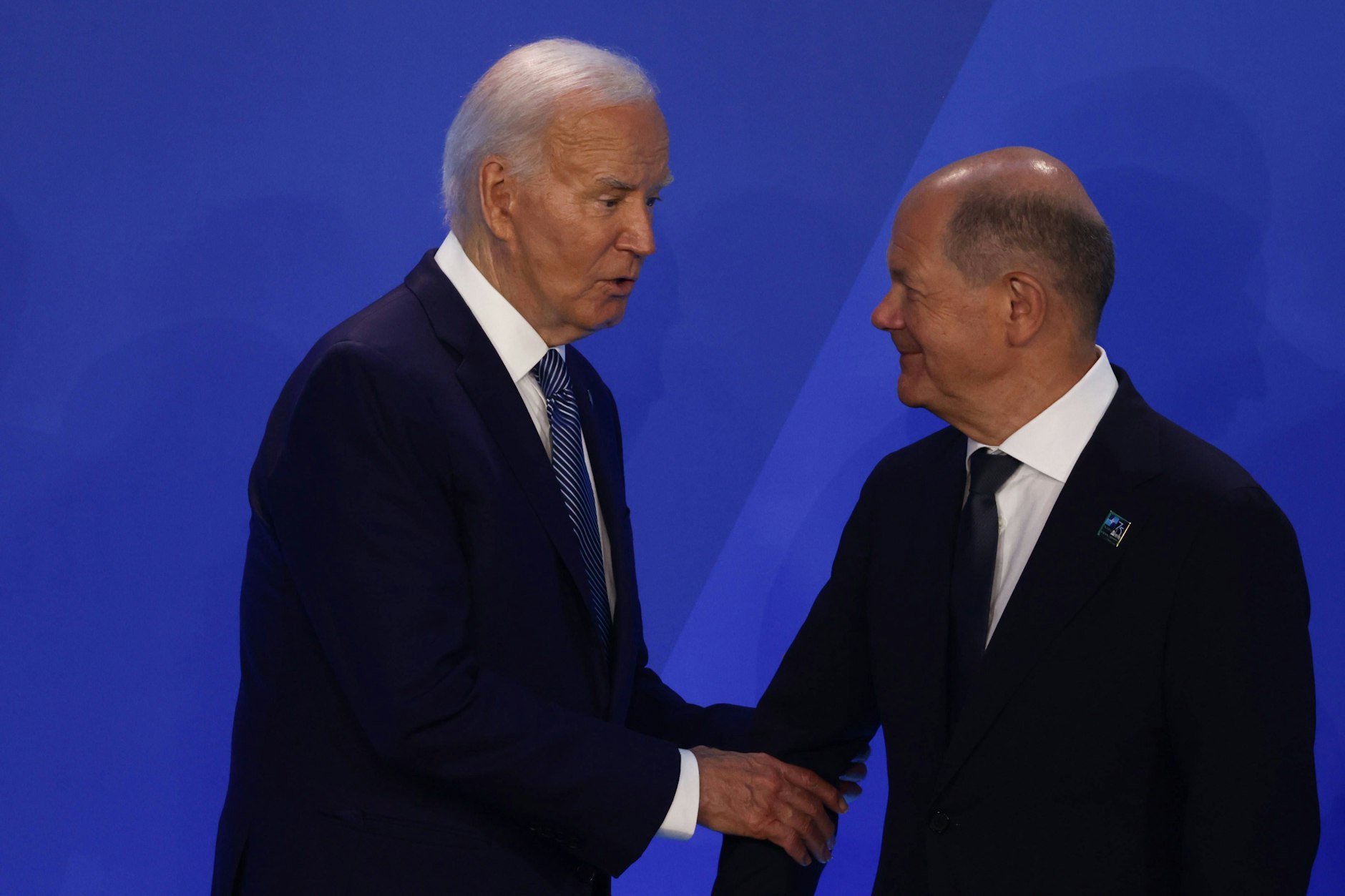Zuletzt trafen sich US-Präsident Joe Biden (81) und Bundeskanzler Olaf Scholz (66) bei Nato-Gipfel in Washington D.C. im Juli.