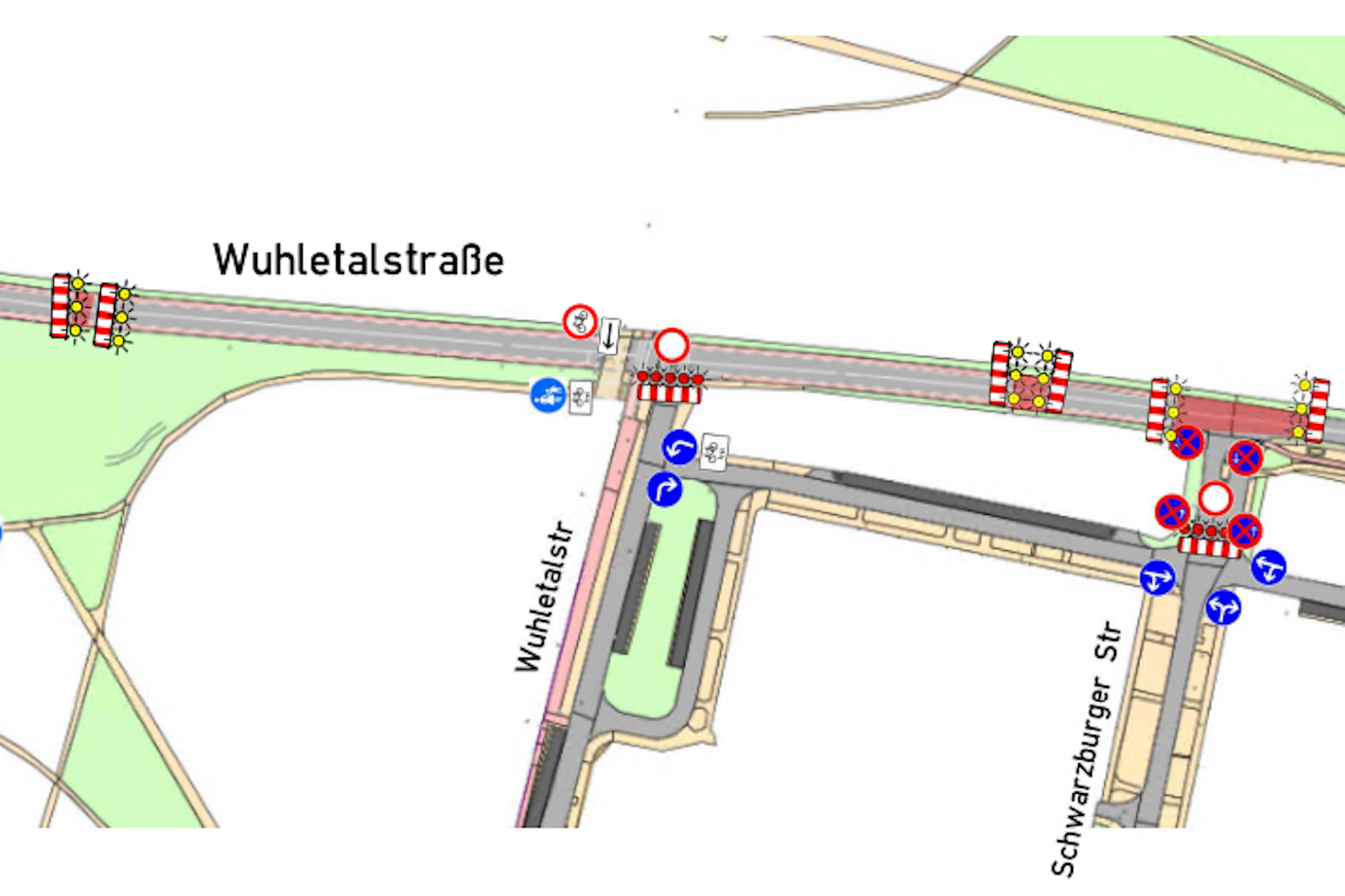 Zu einer Vollsperrung kommt es ab Montag auf der Wuhletalstraße.