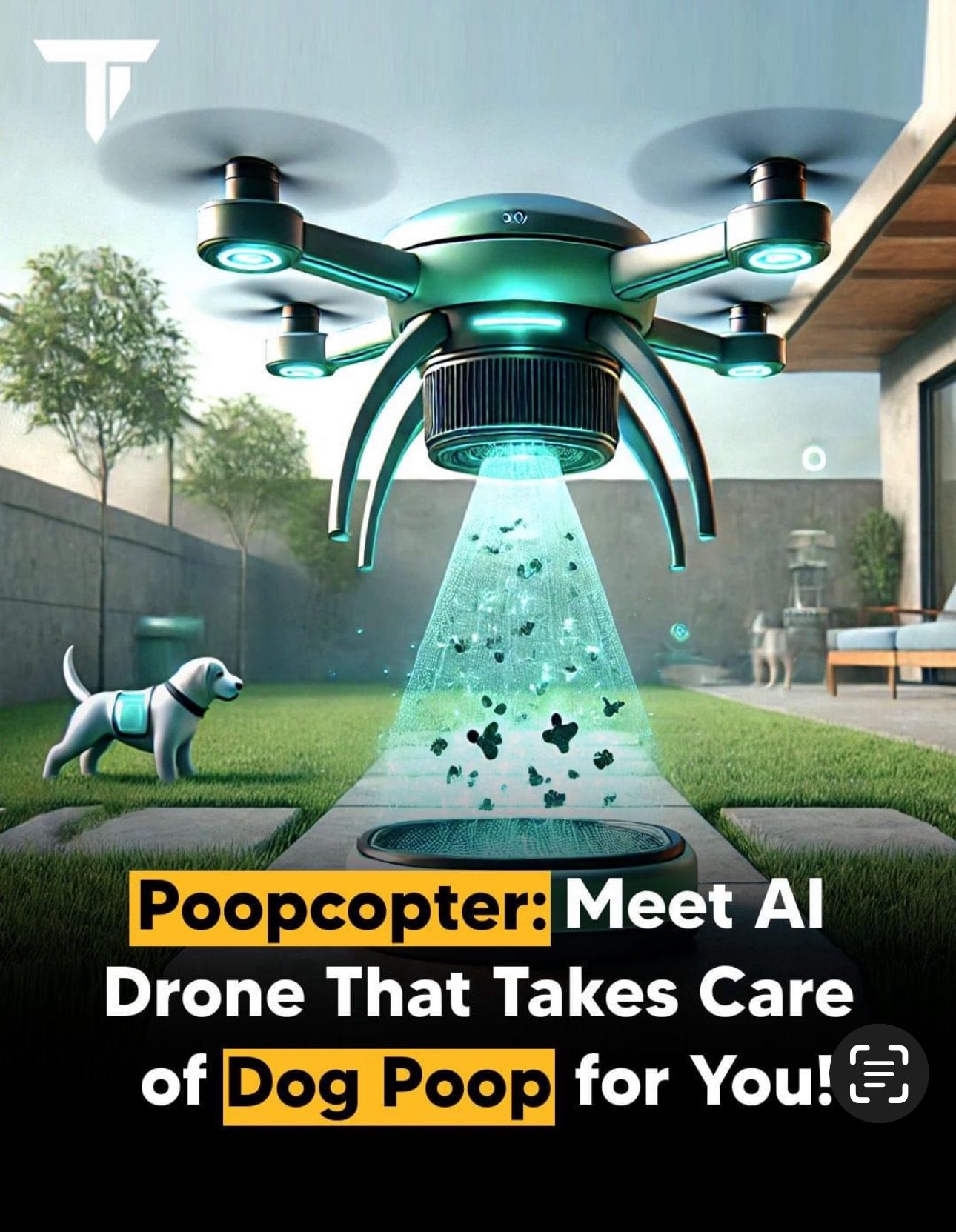 Image - Herrchen erfindet Drohne, die Hundehaufen ortet und entsorgt – den Poopcopter