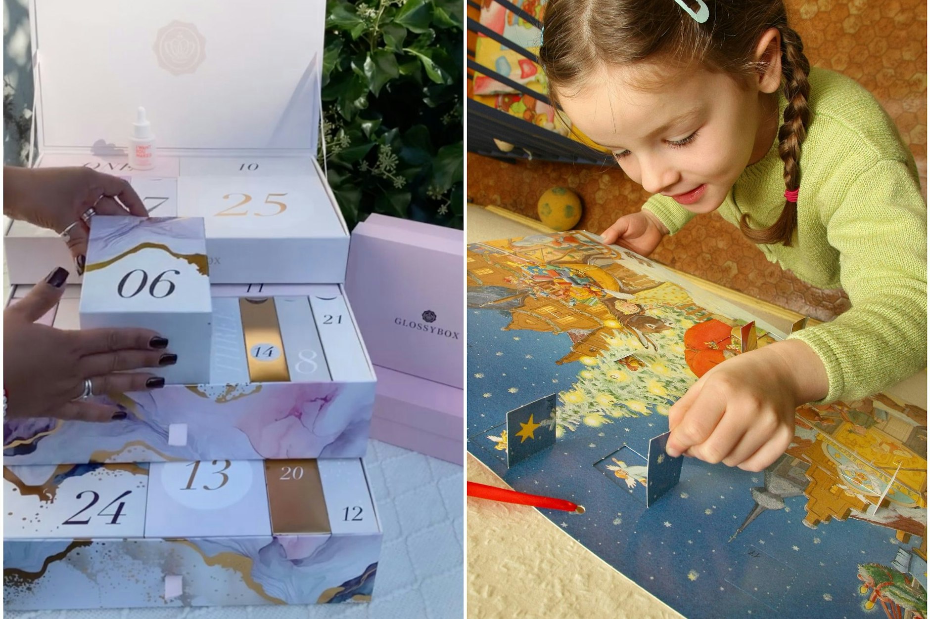 Einen Beauty-Adventsalender für fast 100 Euro oder lieber einen wiederverwendbaren Bildchen-Kalender wie aus der Kindheit?