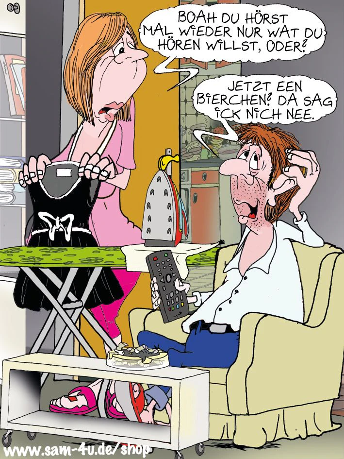 Der Cartoon des Tages kommt auch heute aus der Feder des Berliners Sam Paff.