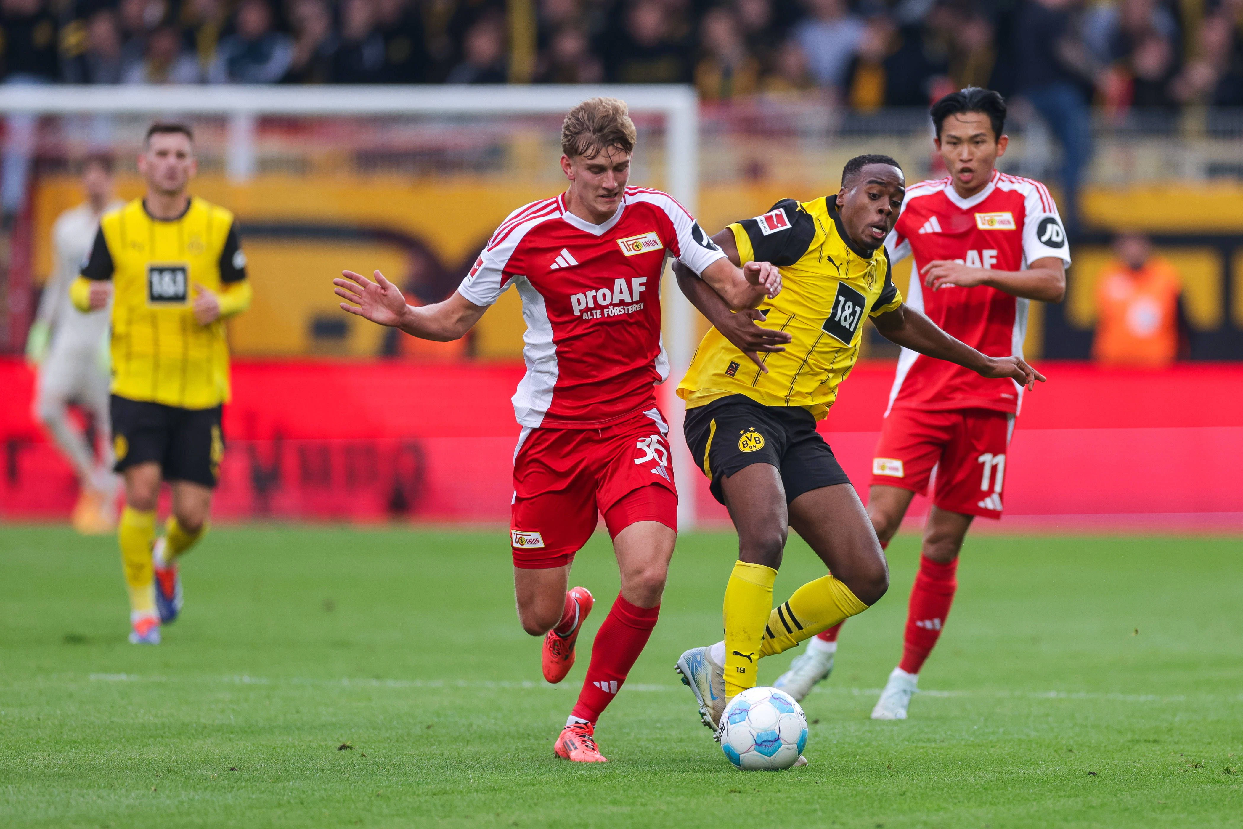 Mittelfeldmann Aljoscha Kemlein (20) bewies gegen den BVB, warum man beim 1. FC Union so große Stücke auf ihn hält.