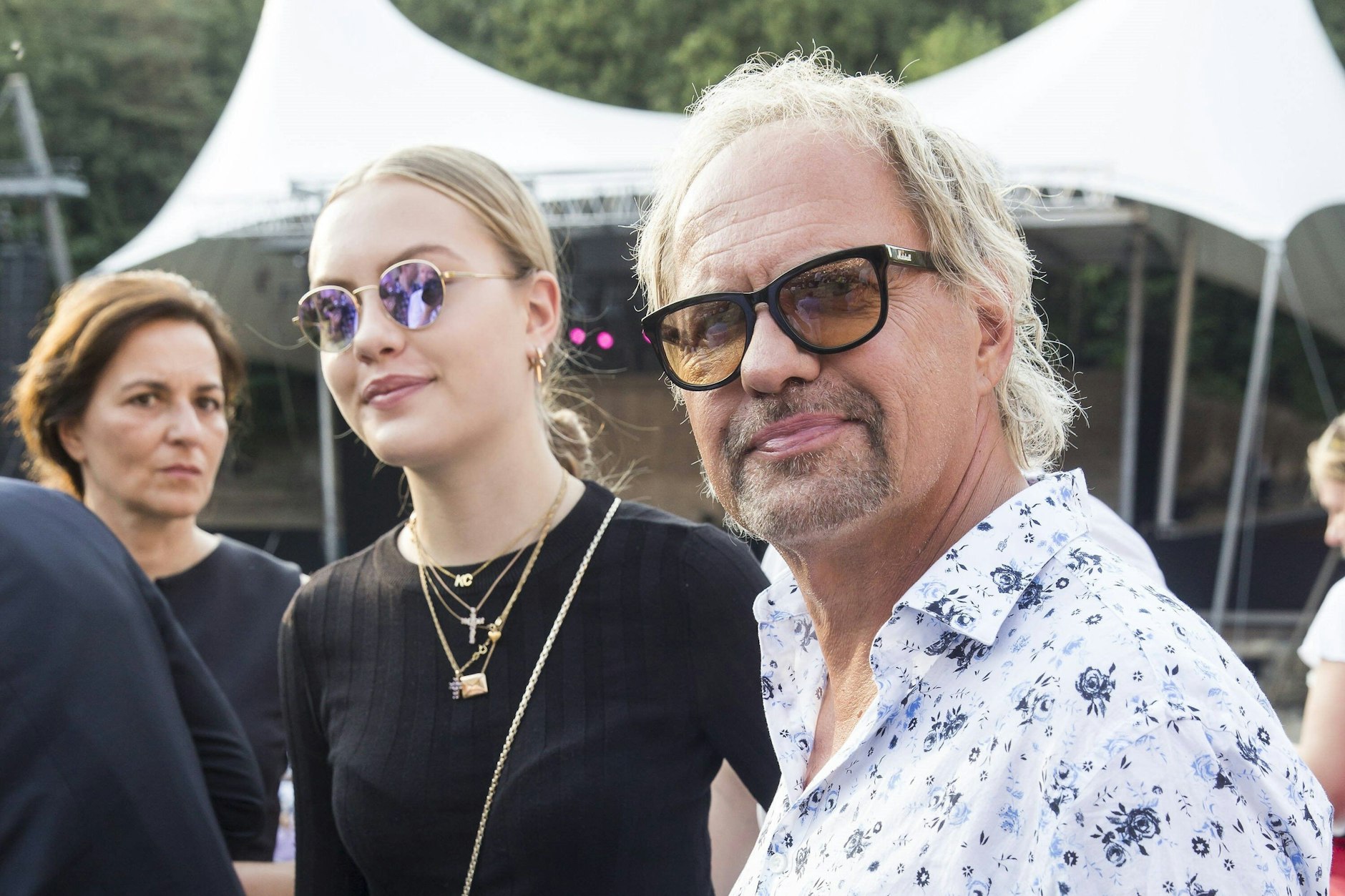 Cheyenne Savannah Ochsenknecht mit Vater Uwe Ochsenknecht bei einem Event im Jahr 2018.