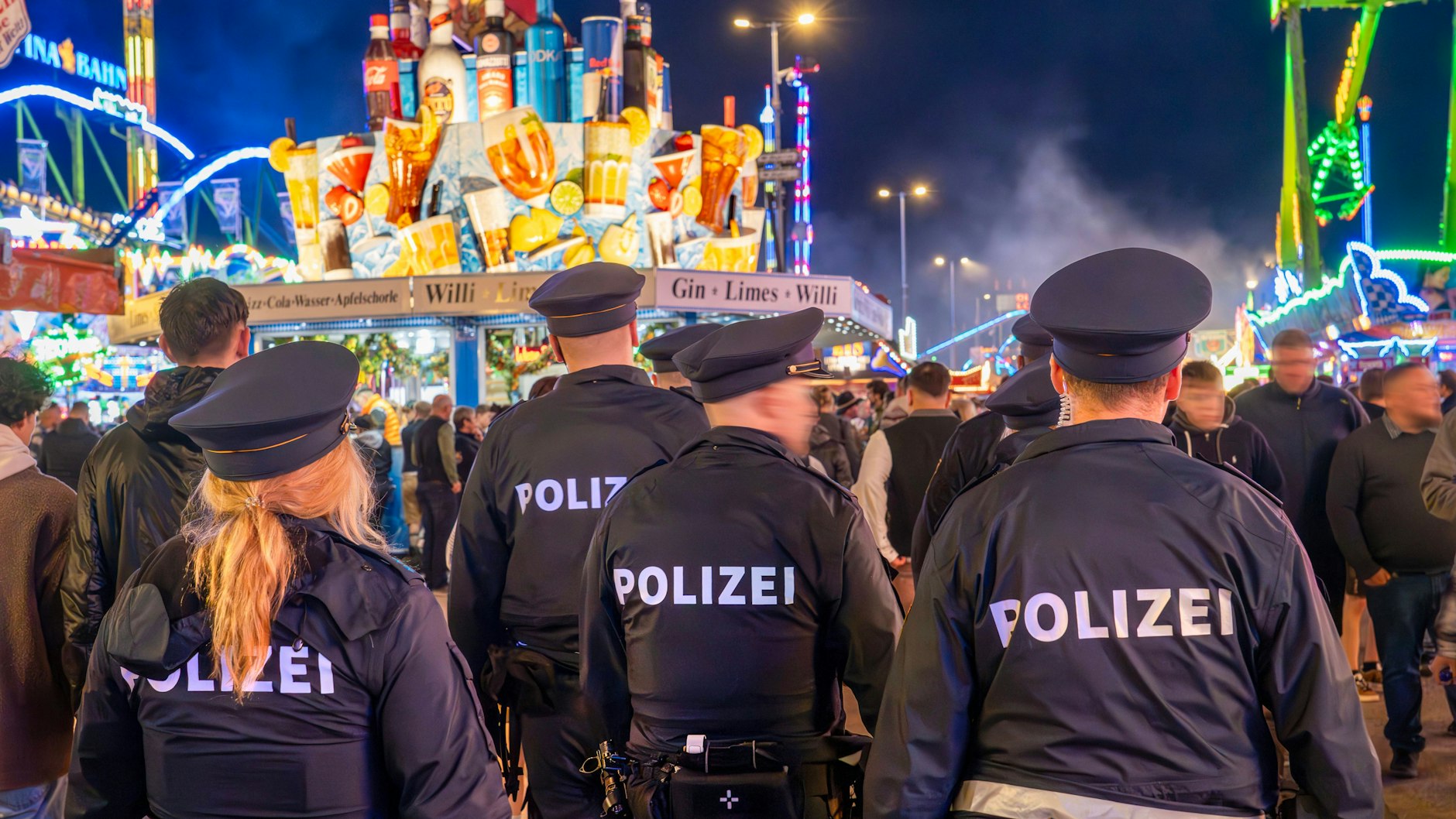 Die Polizei ist präsent auf dem Oktoberfest.
