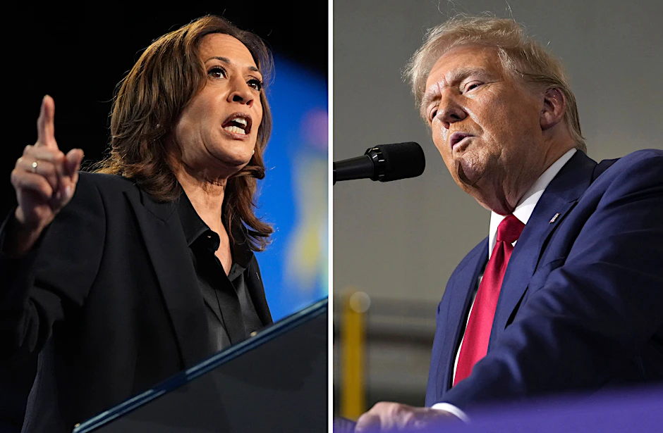Kamala Harris oder Donald Trump – wer kann die meisten Wahlmänner auf sich vereinigen.