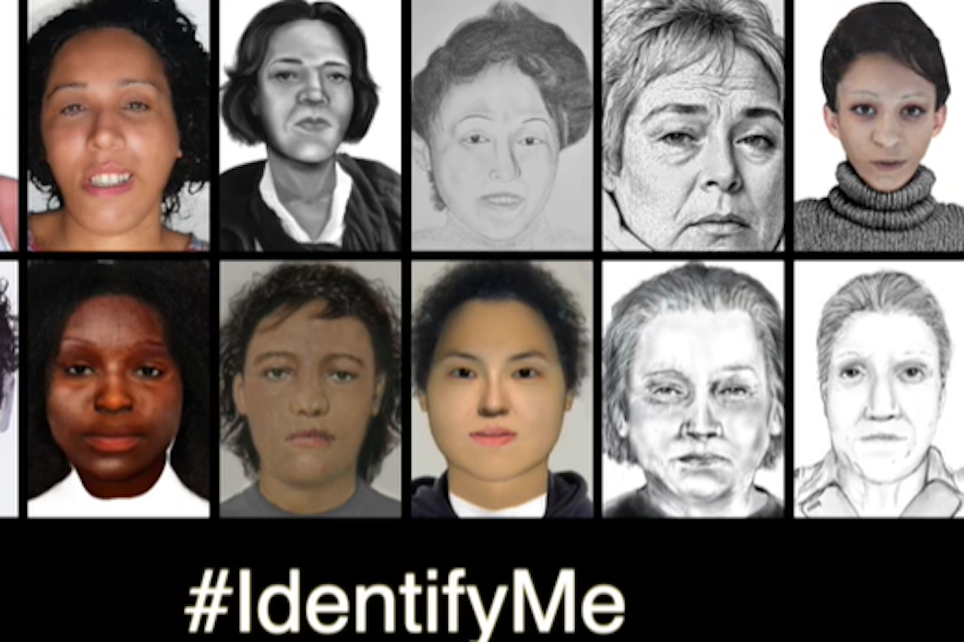 „Identify Me“ ist ein öffentlicher Aufruf zur Identifizierung von Frauen, deren Leichen in sechs europäischen Ländern gefunden wurden. Viele von ihnen sollen ermordet worden sein.