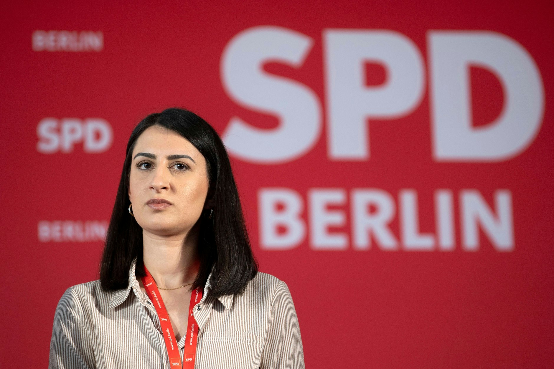 Sinem Taşan-Funke könnte in Tempelhof-Schöneberg auf Kevin Kühnert nachfolgen.