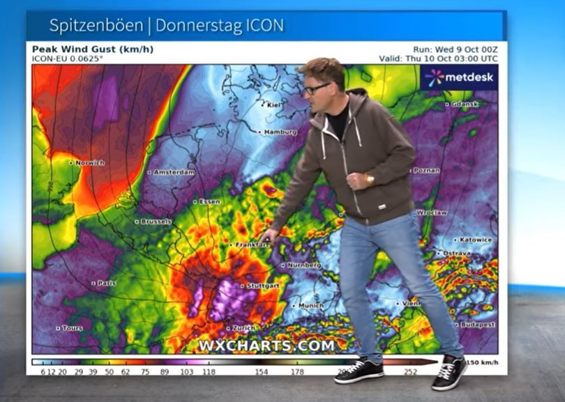 Unwetter-Warnung: Orkanböen bis 150 km/h, bis zu 100 Liter Regen!