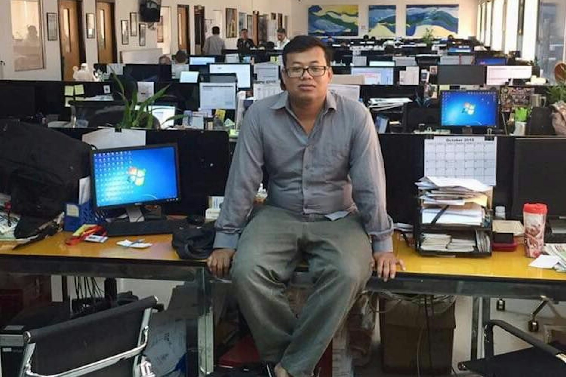 Der kambodschanische Journalist Mech Dara