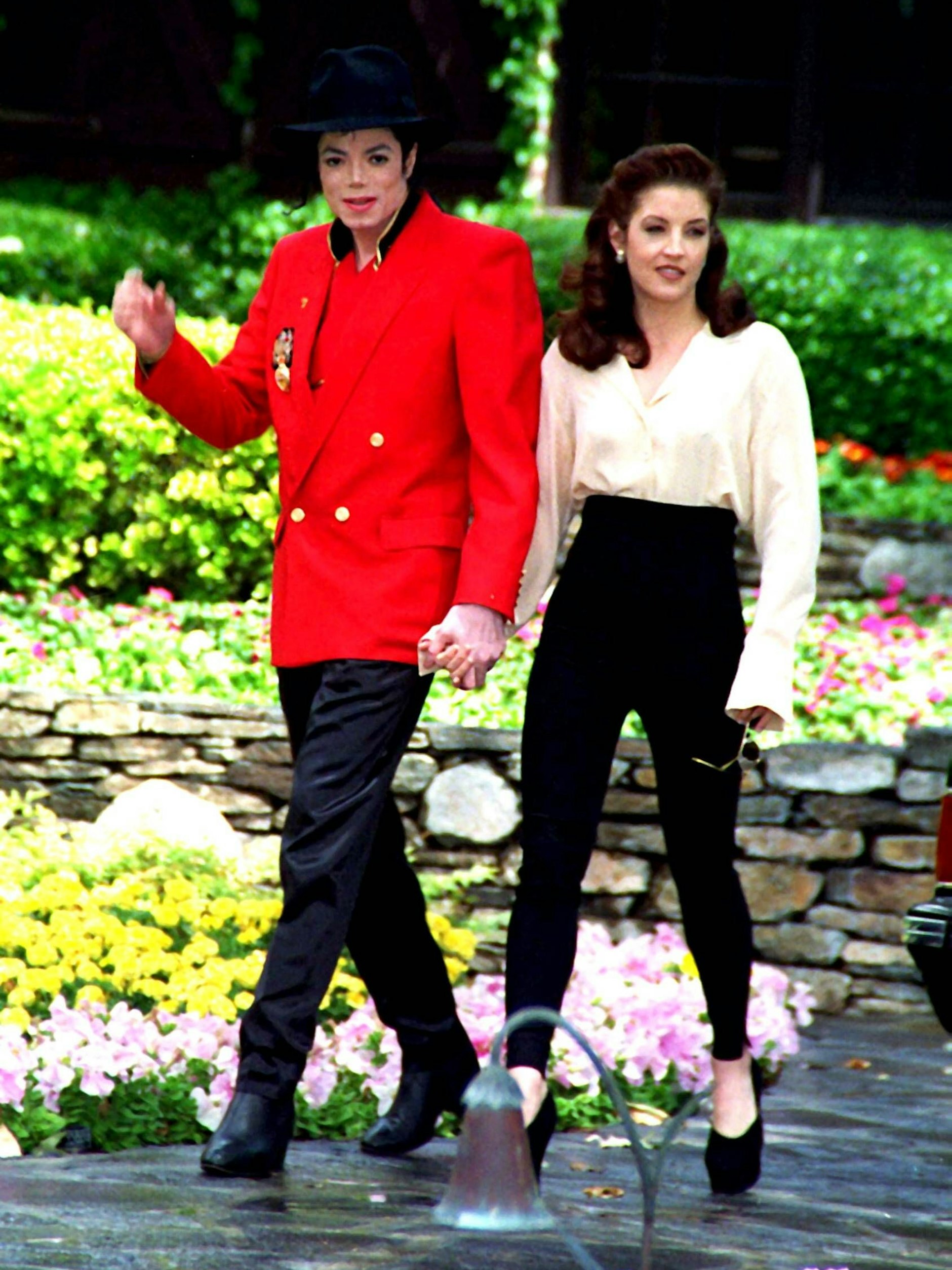 Lisa Marie Presley und Michael Jackson am Anfang ihrer Beziehung.