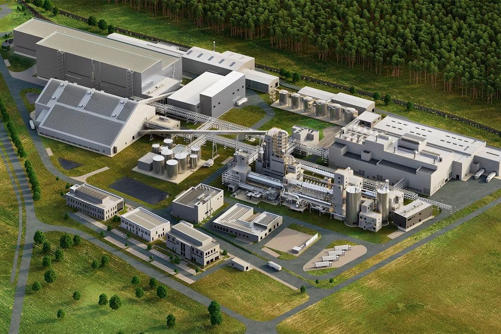 Die geplante Lithium-Raffinerie in Guben.