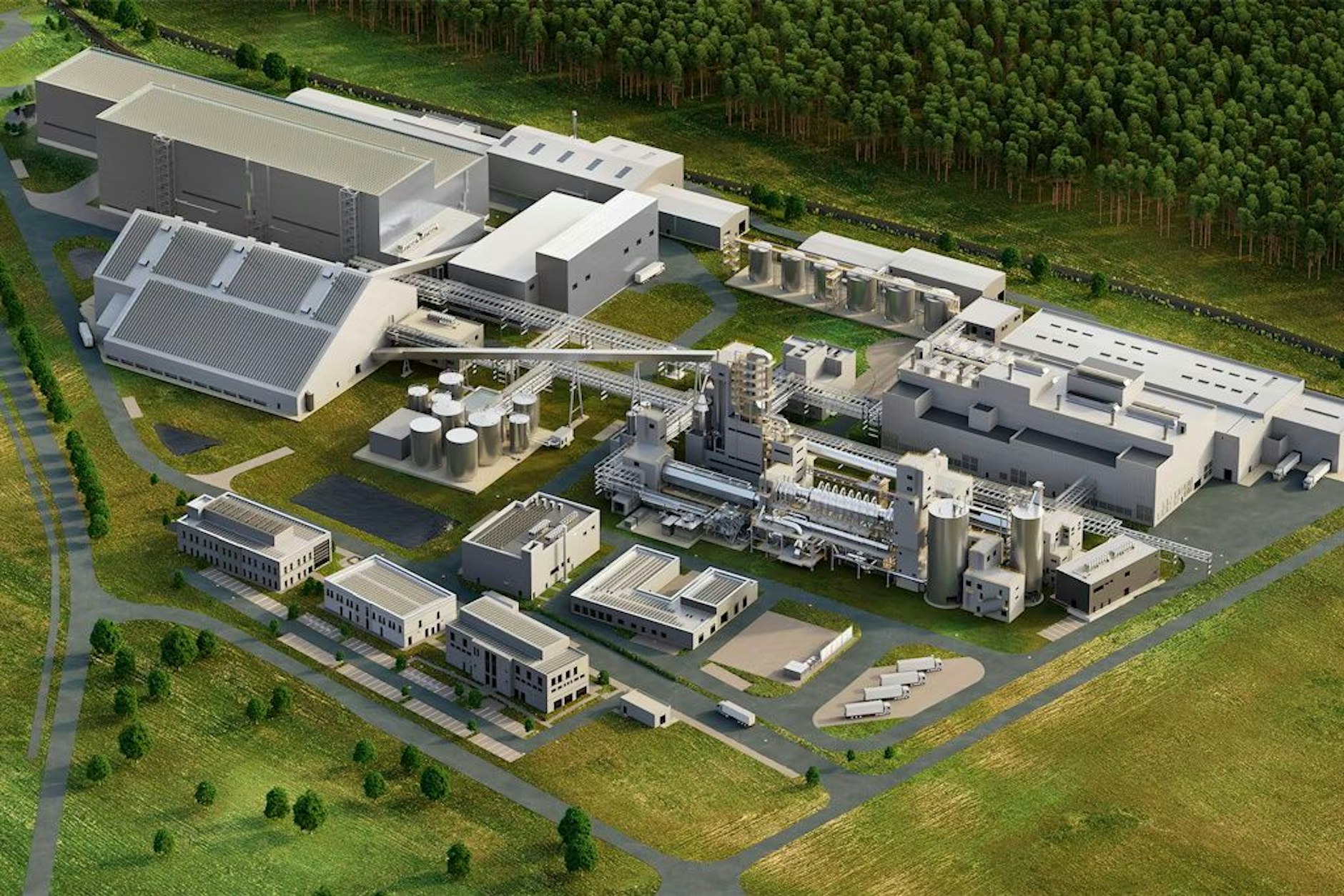 Die geplante Lithium-Raffinerie in Guben.