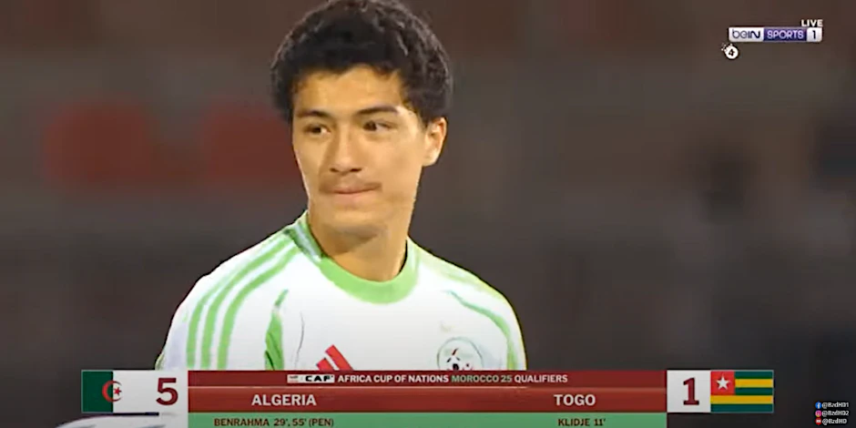 Herthas Edeltechniker Ibo Maza machte Donnerstagabend sein erstes Spiel für Algerien und glänzte mit einer Traumkombination.