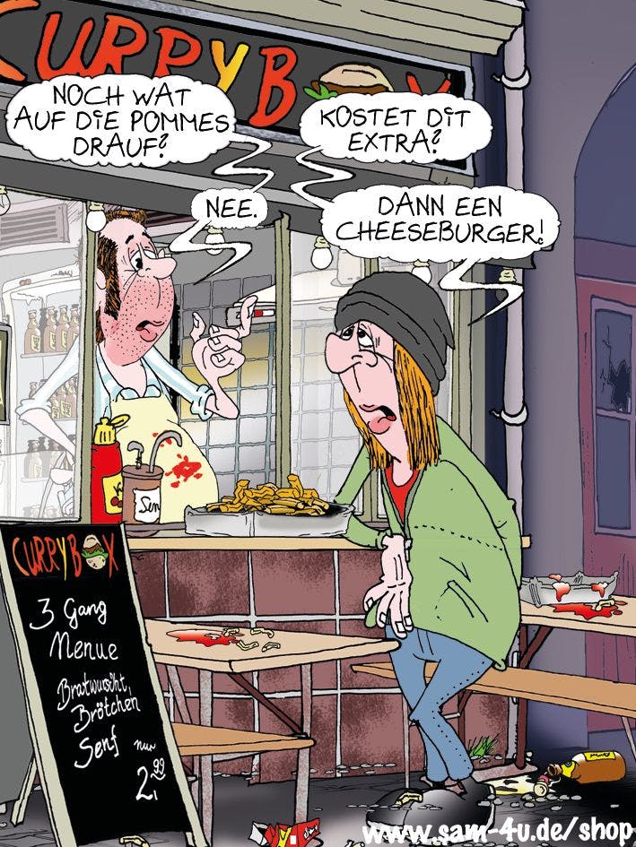 Unser Cartoon des Tages kommt von Zeichner Sam Paff aus Berlin - wie jeden Tag.