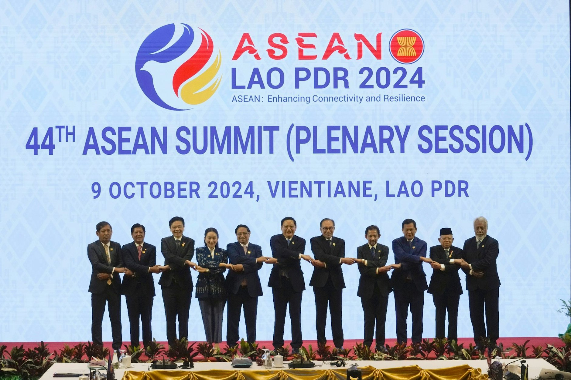 Die Staatschefs der Mitgliedstaaten beim Asean-Gipfel in Laos