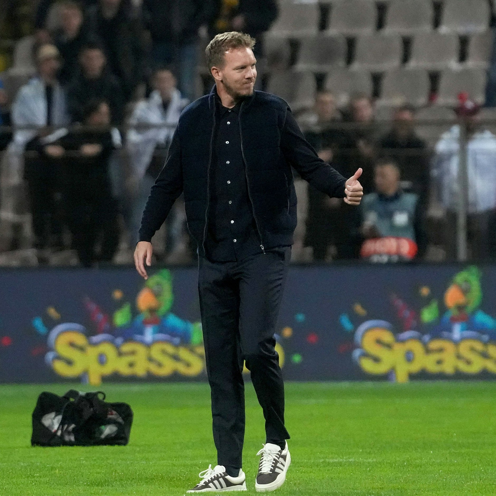 Bundestrainer Julian Nagelsmann war mit Stürmer Deniz Undav nach dem 2:1-Sieg in Bosnien richtig zufrieden
