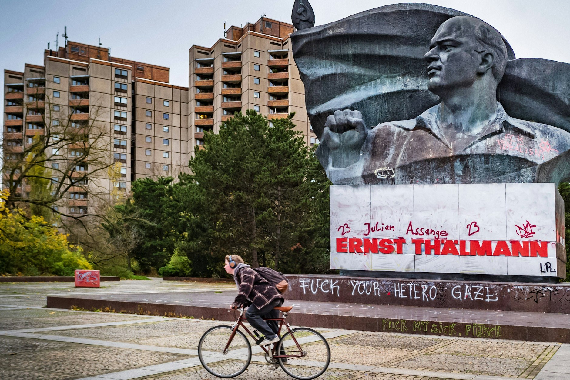 Der Ernst-Thälmann-Park an der Greifswalder Straße in Berlin: Dort soll ein neues Quartier entstehen. Doch darüber wird sich seit über zehn Jahren gestritten.