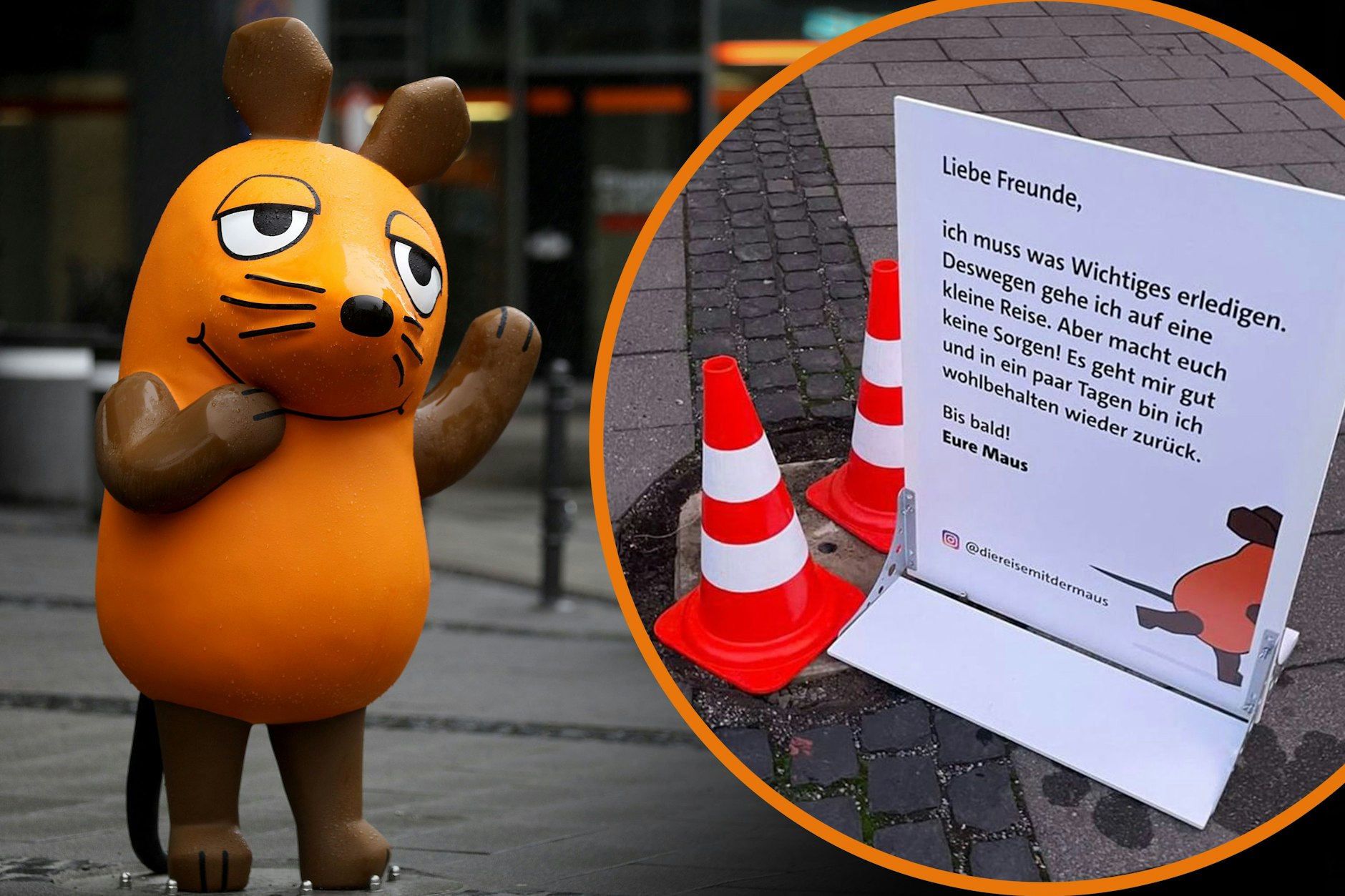 Die Maus ist weg: Die beliebte Figur in der Kölner Innenstadt wurde entführt. Was steckt dahinter?