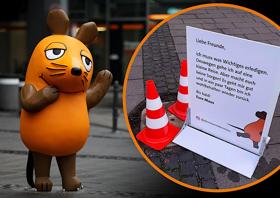Die Maus ist weg: Die beliebte Figur in der Kölner Innenstadt wurde entführt. Was steckt dahinter?