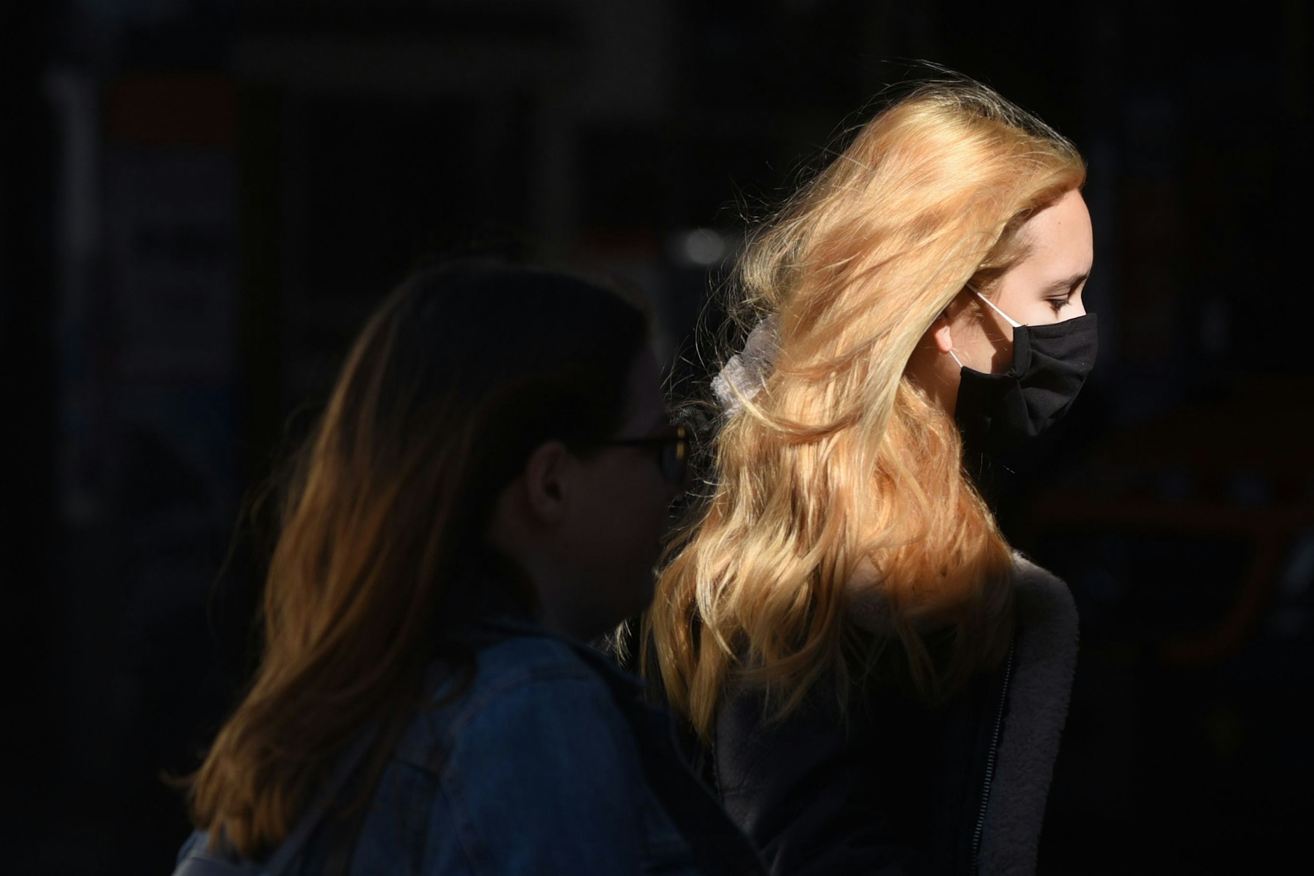 Berlin: Maskenpflicht während der Corona-Pandemie.