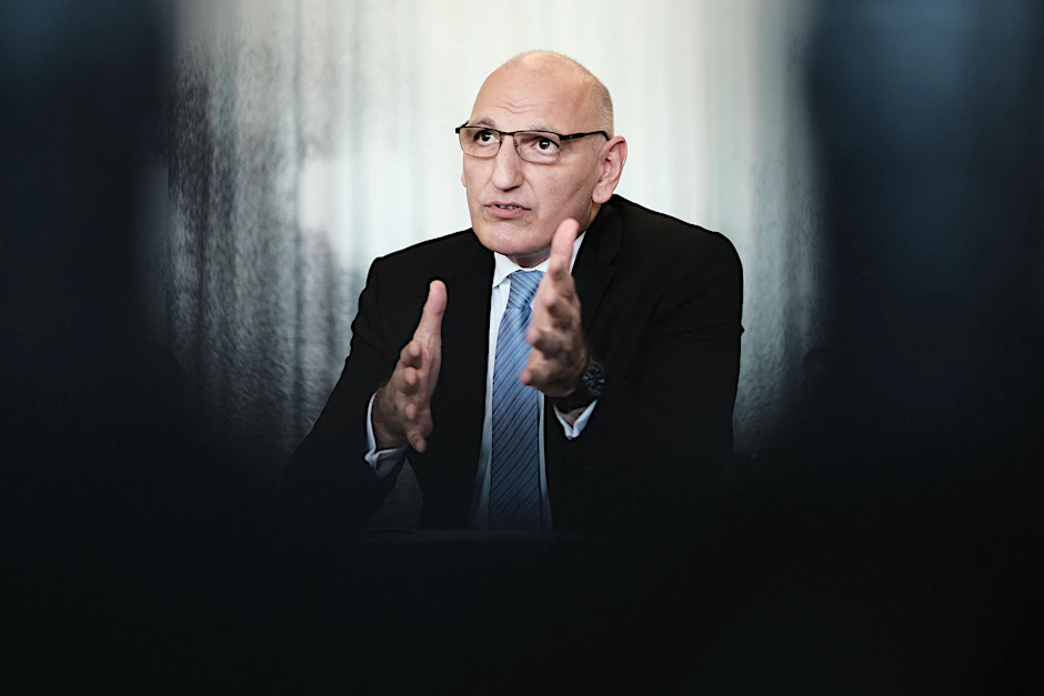 Elchin Amirbayov, Berater des aserbaidschanischen Präsidenten für besondere Aufgaben, war zu Gesprächen im Haus des Berliner Verlages.