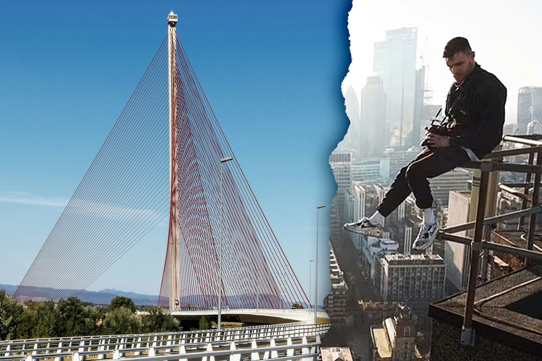 Beim Besteigen einer 194 Meter hohen Brücke in Spanien verlor Abenteurer Lewis Stevenson den Halt - und stürzte in den Tod.