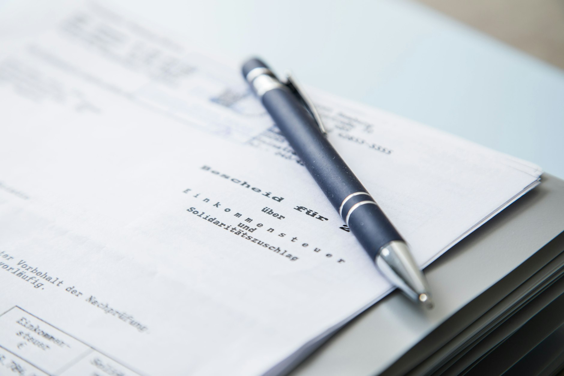 Steuerbescheid (Symbolbild)