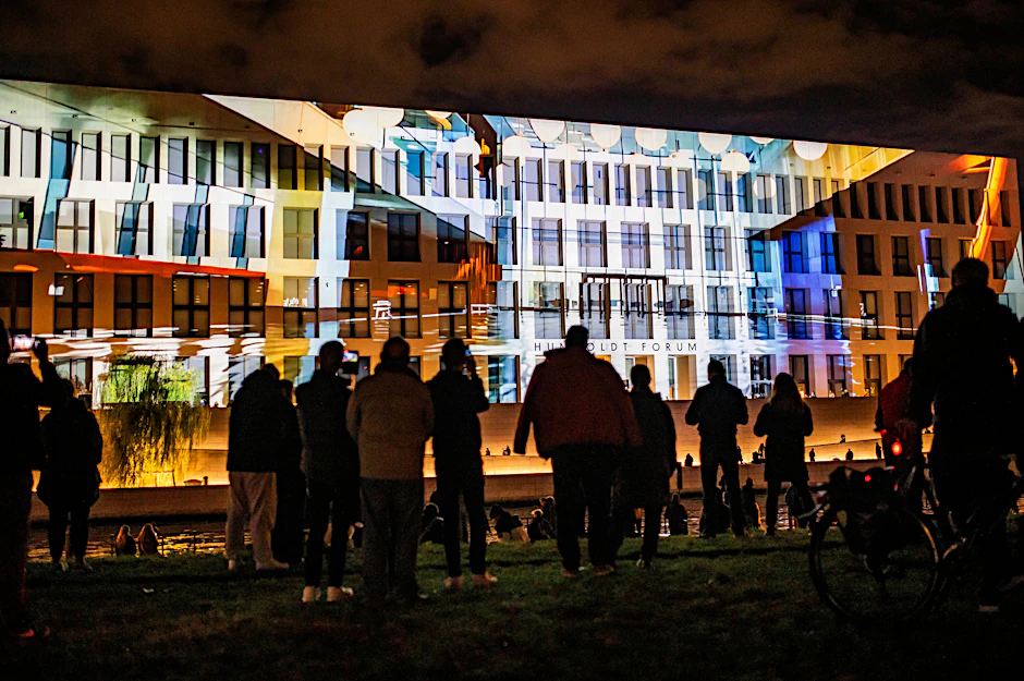 Festival of Lights beim Humboldt-Forum in Berlin.