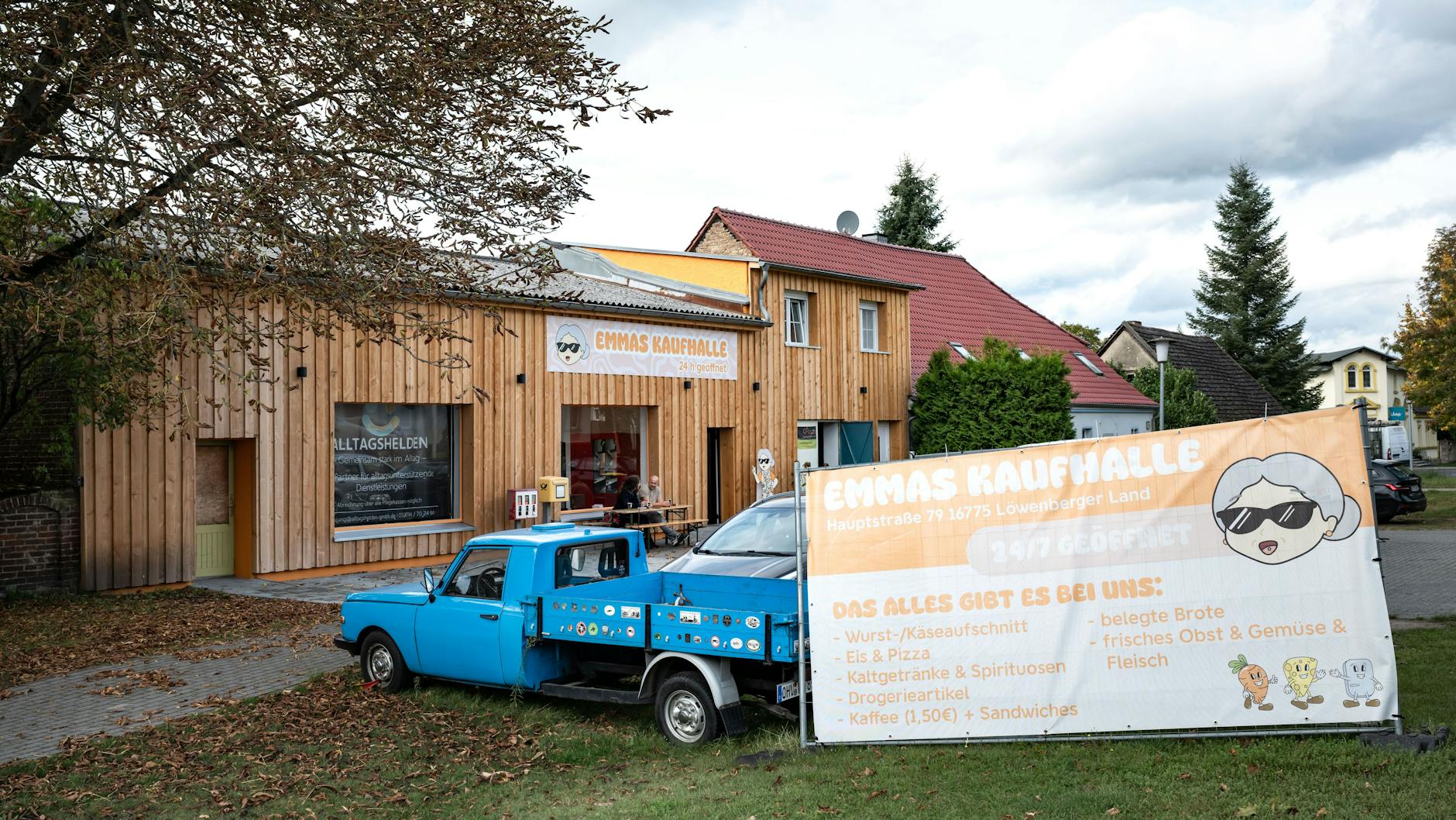 So sieht Emmas Kaufhalle von außen aus.