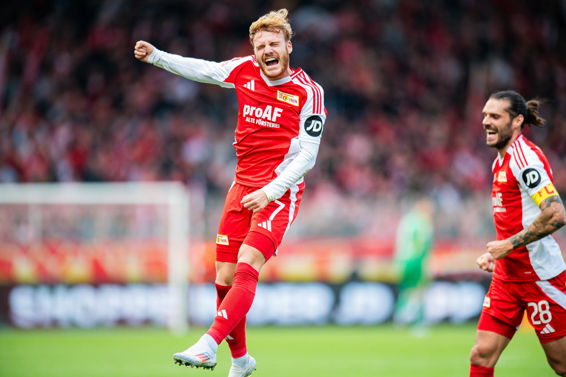 Fliegt mit dem 1. FC Union immer höher und will noch viel mehr: Flügelstürmer Yorbe Vertessen (23). 