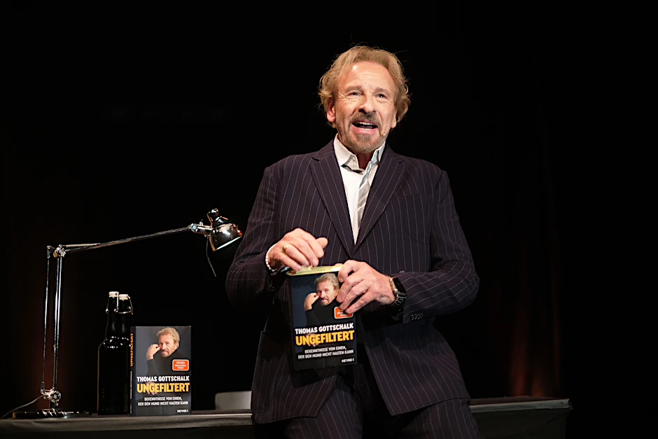 Thomas Gottschalk am Donnerstagabend im Pfefferberg-Theater in Berlin: „Ich bin kein missmutiger alter Herr.“