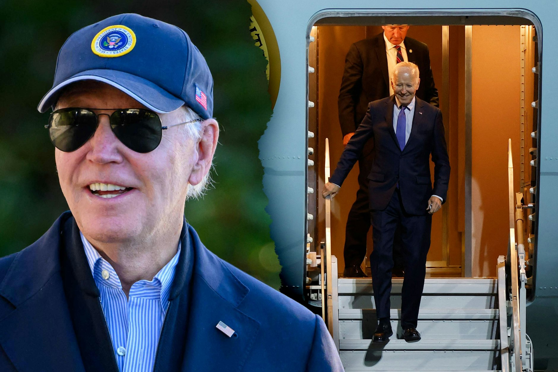 Joe Biden vor seiner Abreise nach Berlin. Am Abend landete der US-Präsident in Berlin.