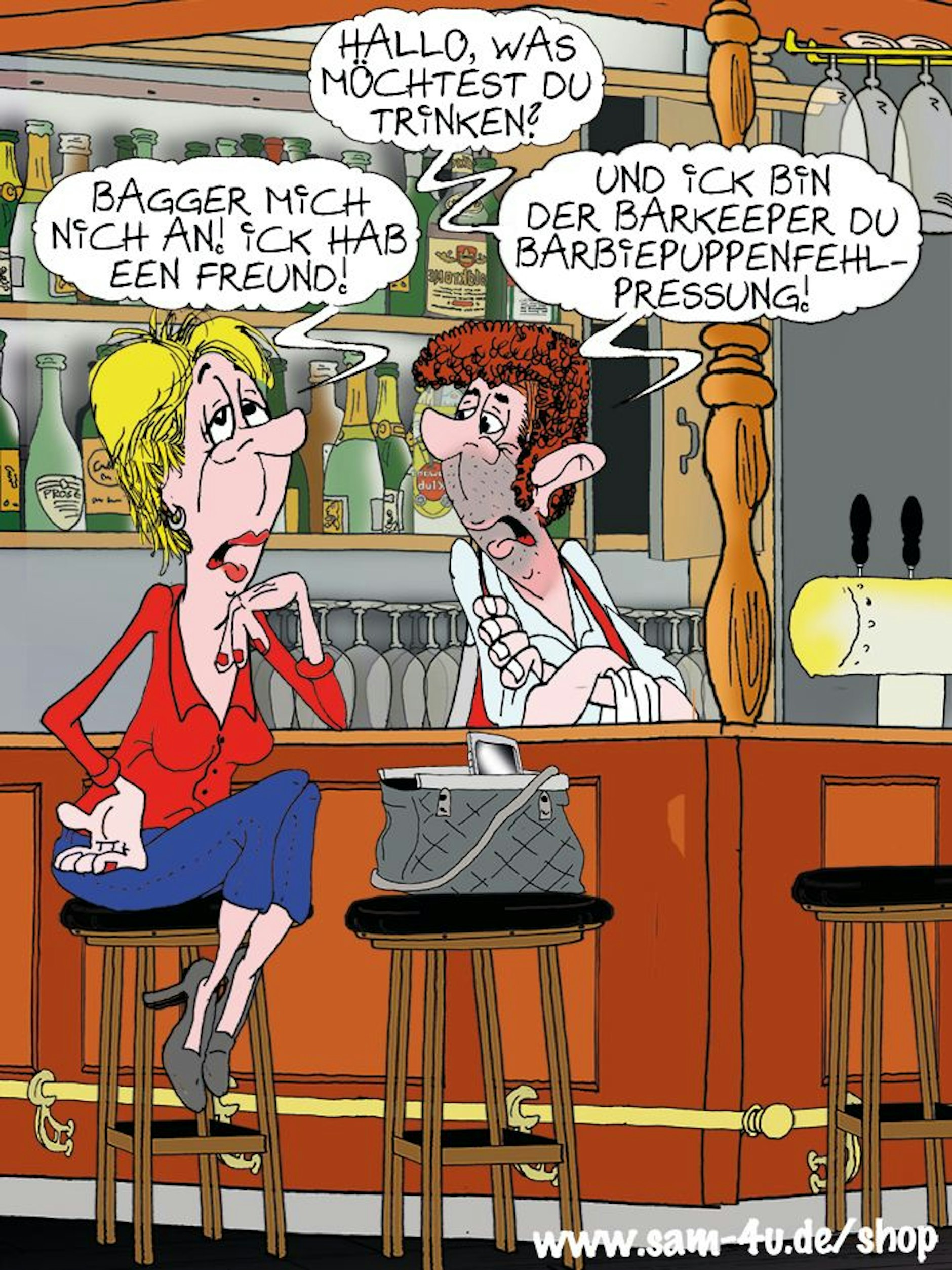 Unser heutiger Cartoon des Tages kommt, wie jeden Tag, von Zeichner Sam Paff aus Berlin.