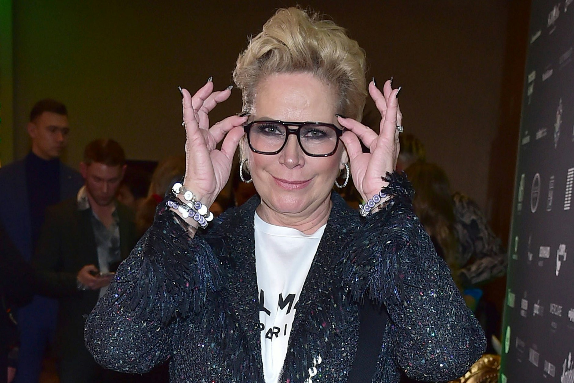 Claudia Effenberg ist oft auf Red Carpets unterwegs – wie hier beim Dschungelcamp-Public-Viewing von Julian F. M. Stoeckel.