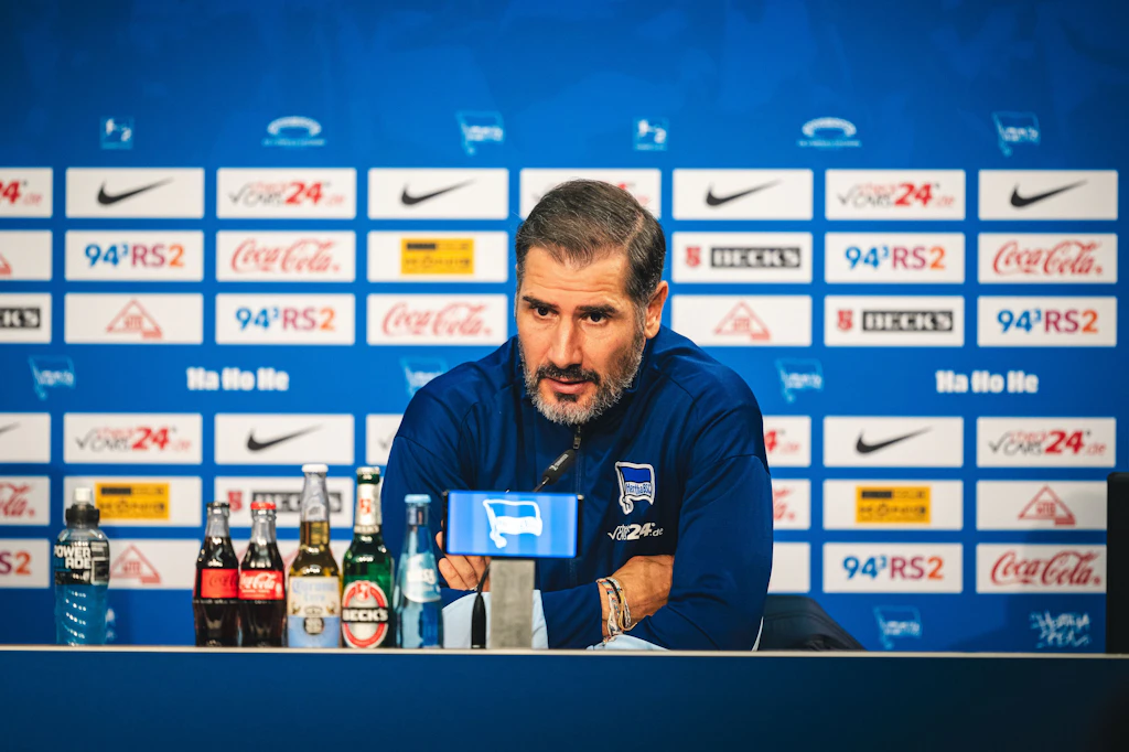 Hertha-Coach Cristian Fiel: „Drei Punkte da, aber ich bin sauer!“