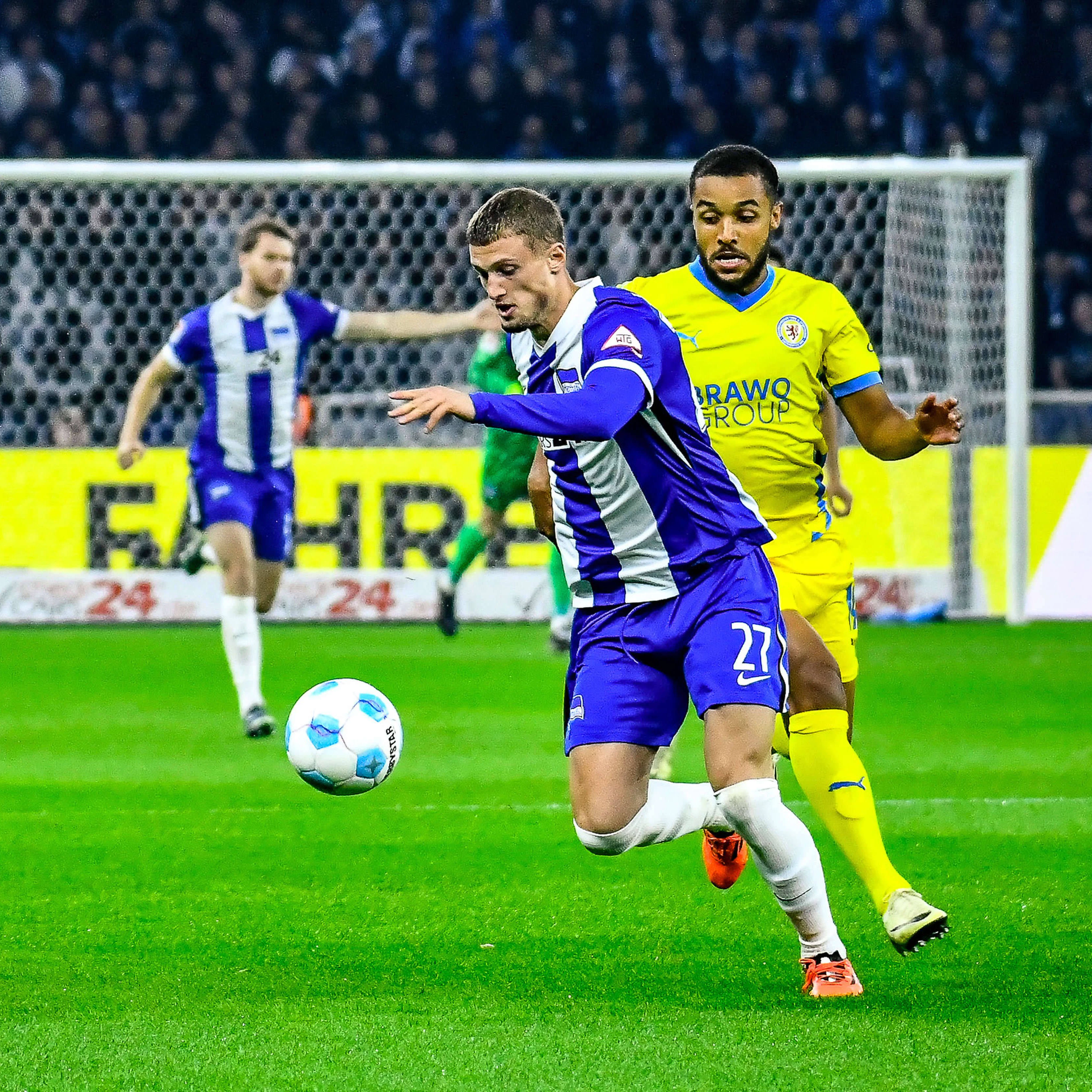 Herthas Michael Cuisance ist momentan bester und laufstärkster Spieler im Team. Doch mit seinen 10,8 Kilometern pro Spiel belegt er auch nur Platz 22 in der Zweiten Liga.