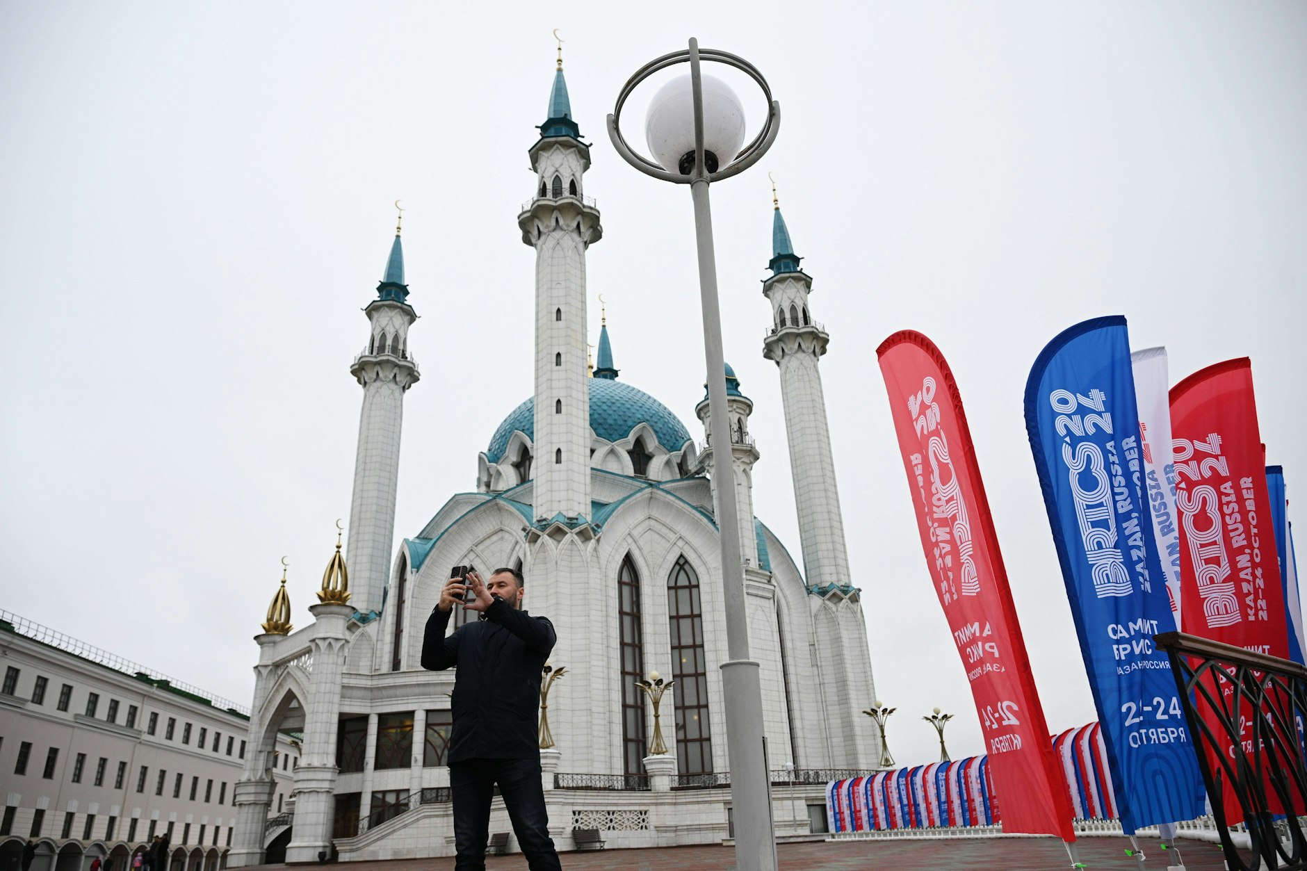 Die Kul-Scharif-Moschee in den Mauern des Kasaner Kreml soll die weltanschauliche Offenheit der Brics demonstrieren