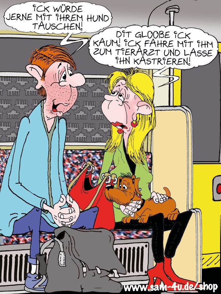 Zeichner Sam Paff aus Berlin liefert auch heute den Cartoon des Tages.