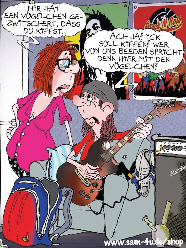 Auch heute kommt der traditionelle Cartoon des Tages von Zeichner Sam Paff aus Berlin.