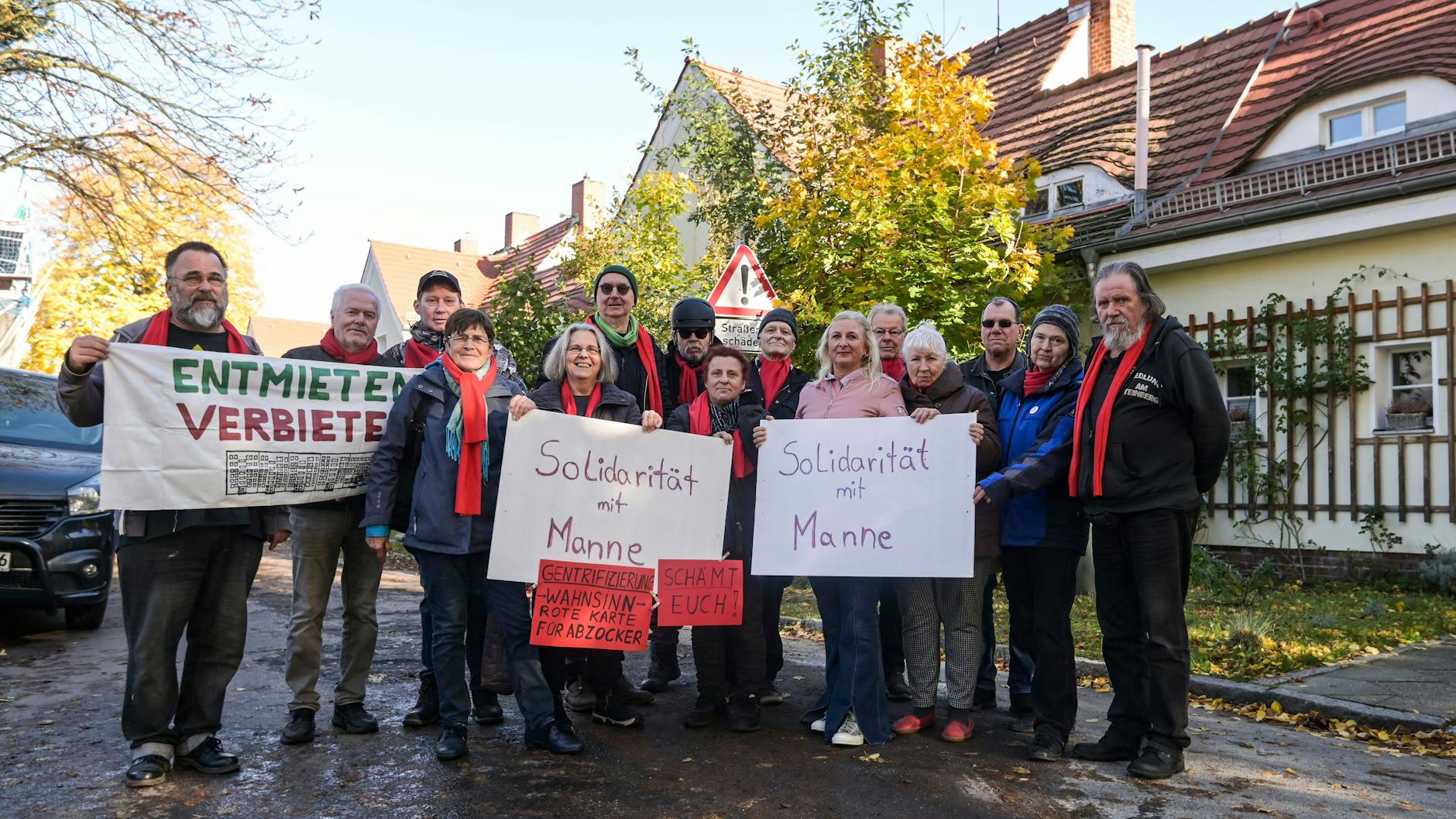 Die Mieter in der Siedlung kämpften für ihren „Manne“ – mit Erfolg.
