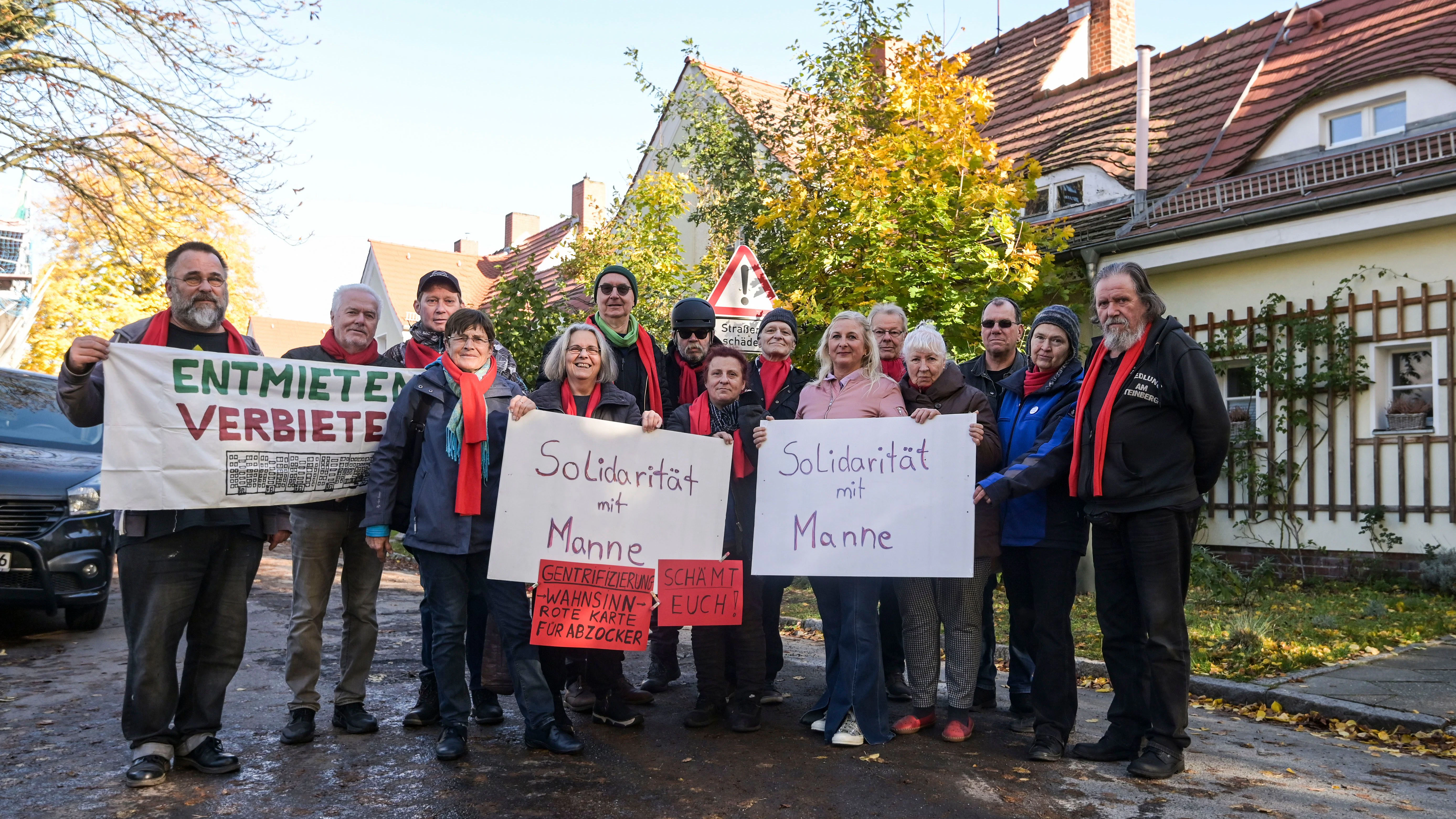 Die Mieter in der Siedlung kämpften für ihren „Manne“ – mit Erfolg.