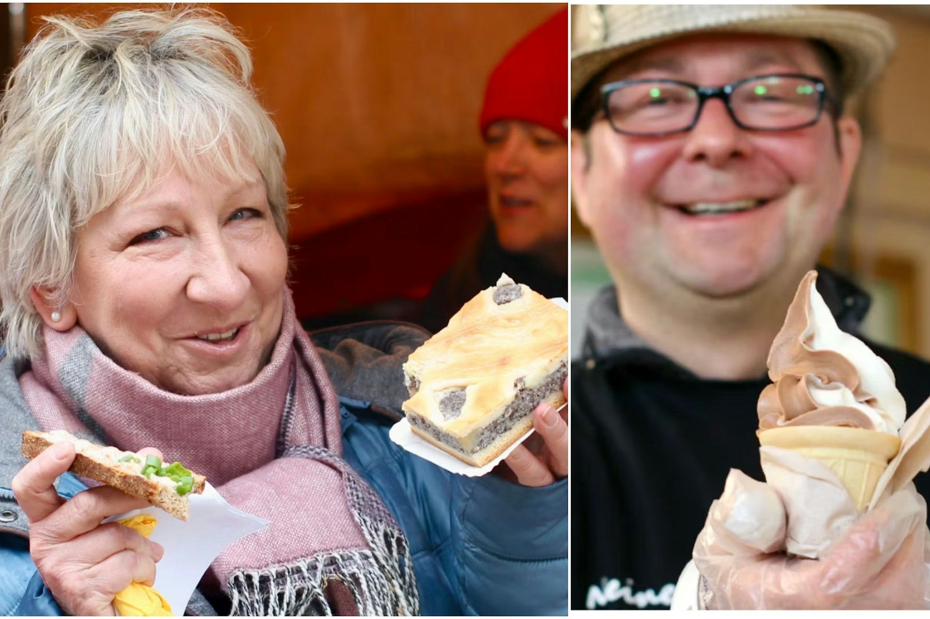 Für Ostpro-Chefin Ramona Oteiza darf der DDR-Mohnkuchen nicht fehlen. Lecker! Auch Softeis nach DDR-Rezeptur kann auf der Ostpro probiert werden.