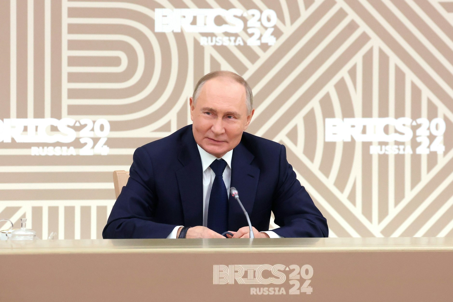 Russlands Präsident Wladimir Putin. Er empfängt die Staats- und Regierungschefs der Brics-Staaten ab Dienstag in Kasan.