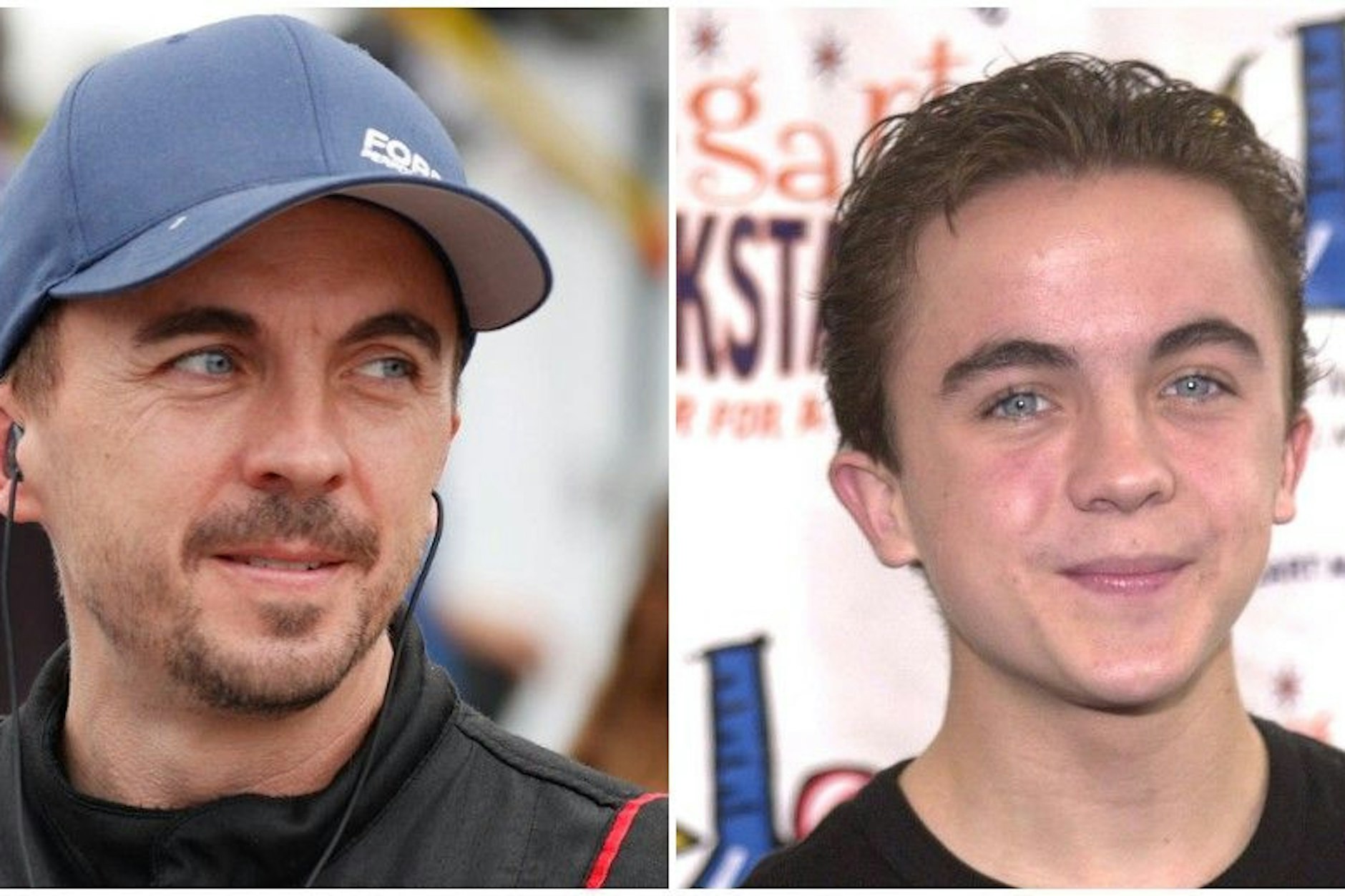 Frankie Muniz im April als Rennfahrer und im Jahr 2001, als er der Kinder-Star in „Malcolm mittendrin“ war.