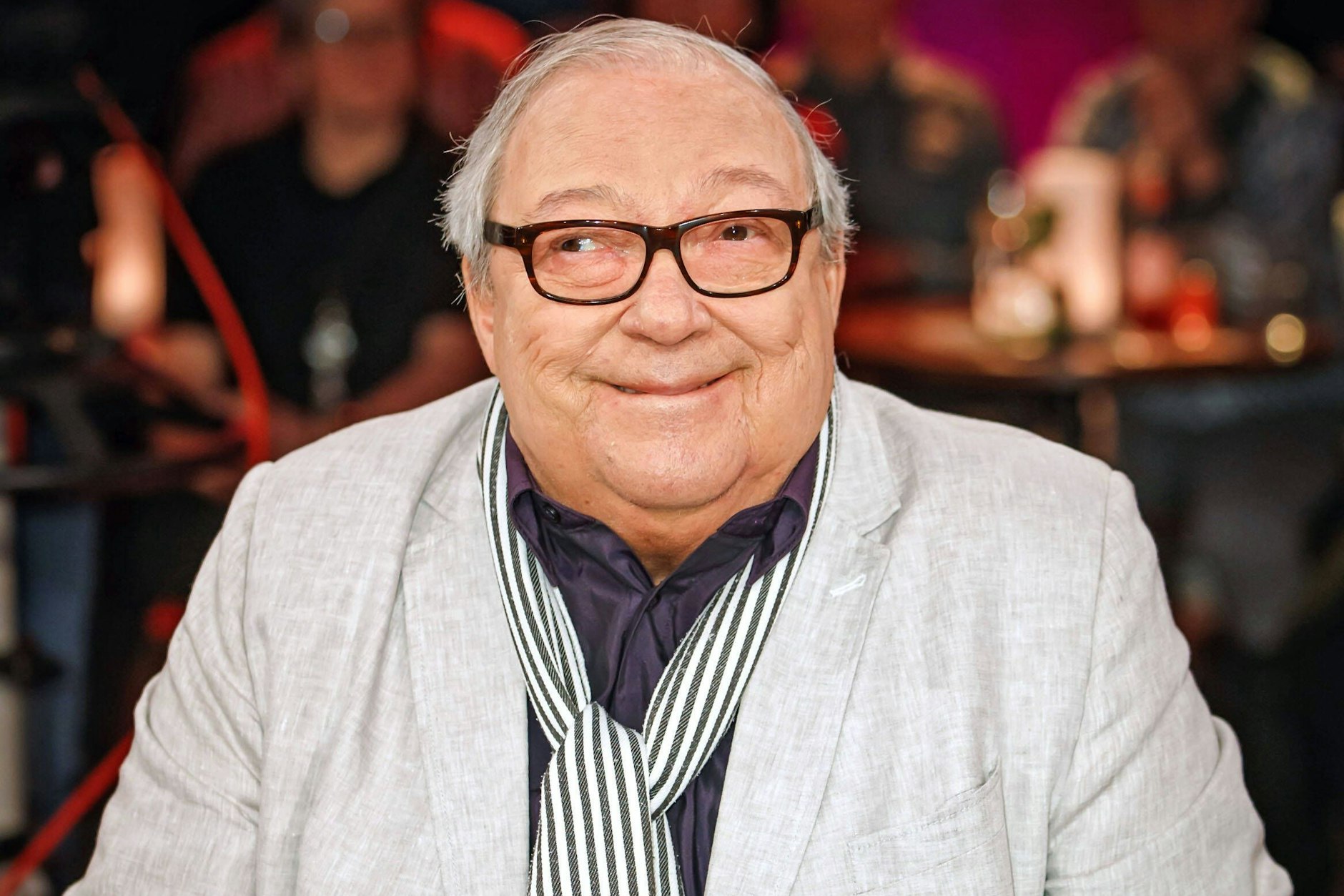 Der Schauspieler Jaecki Schwarz als Gast in der Talkshow „Riverboat“ im Jahr 2020
