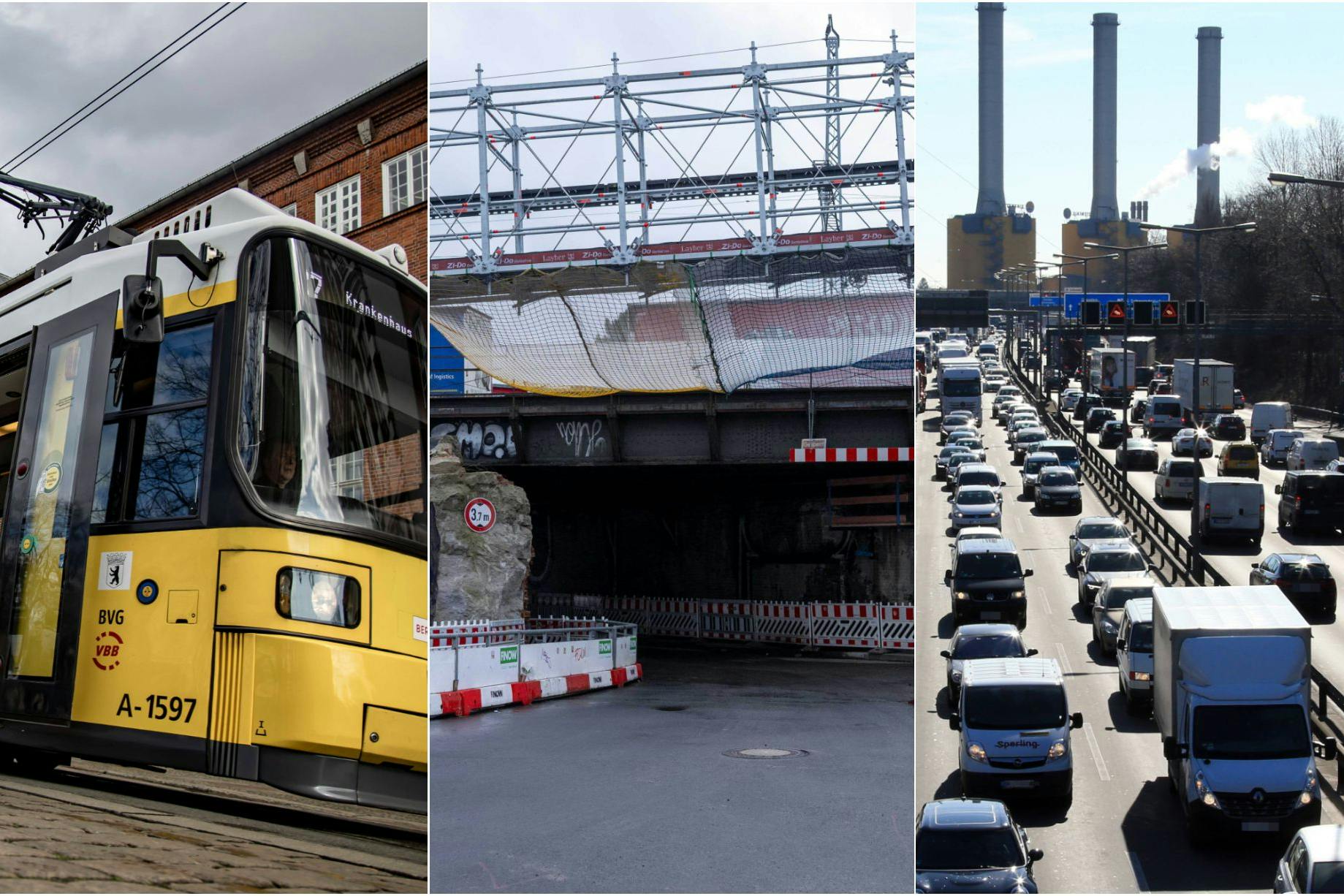 Dichte Straßen, Ersatzverkehr und Baustellen – hier die Verkehrsvorschau! Das ist momentan auf Berlins Straßen so los.
