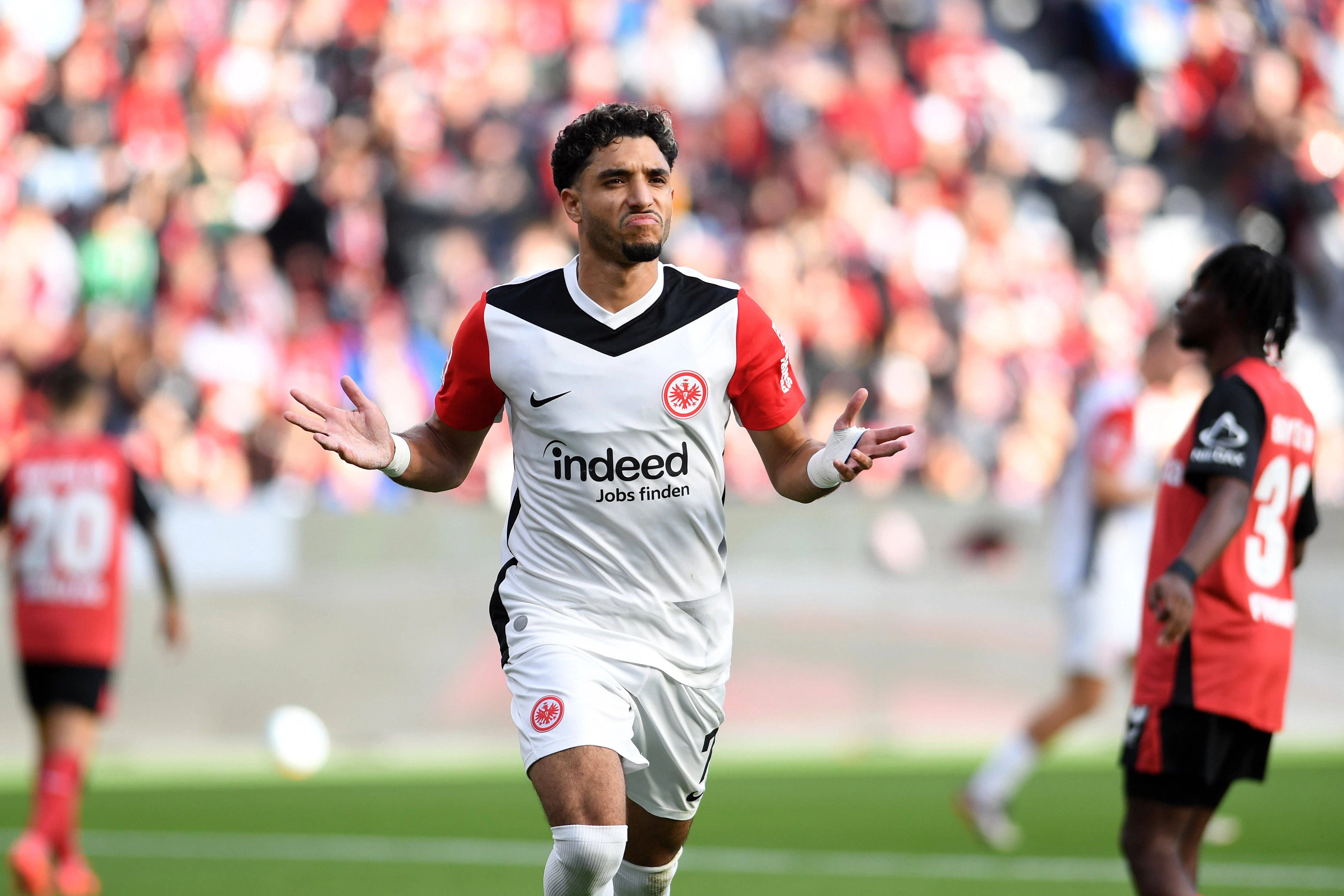 Vor ihm muss der 1. FC Union gewarnt sein: Frankfurts Stürmer Omar Marmoush (25) traf in dieser Saison bereits neunmal.