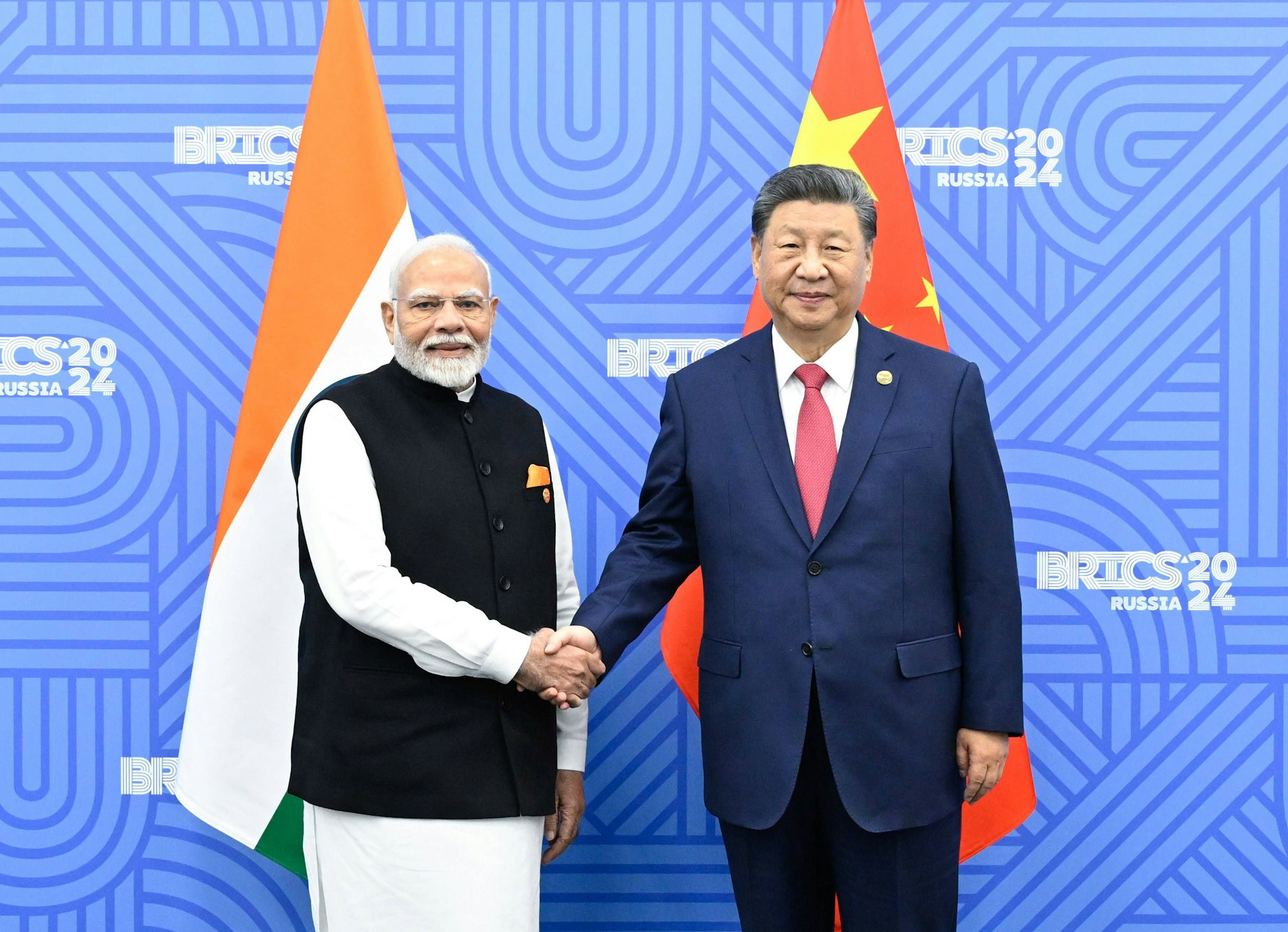 Auftauen? Treffen zwischen Indiens Staatschef Modi (l.) und Chinas Xi Jinping.